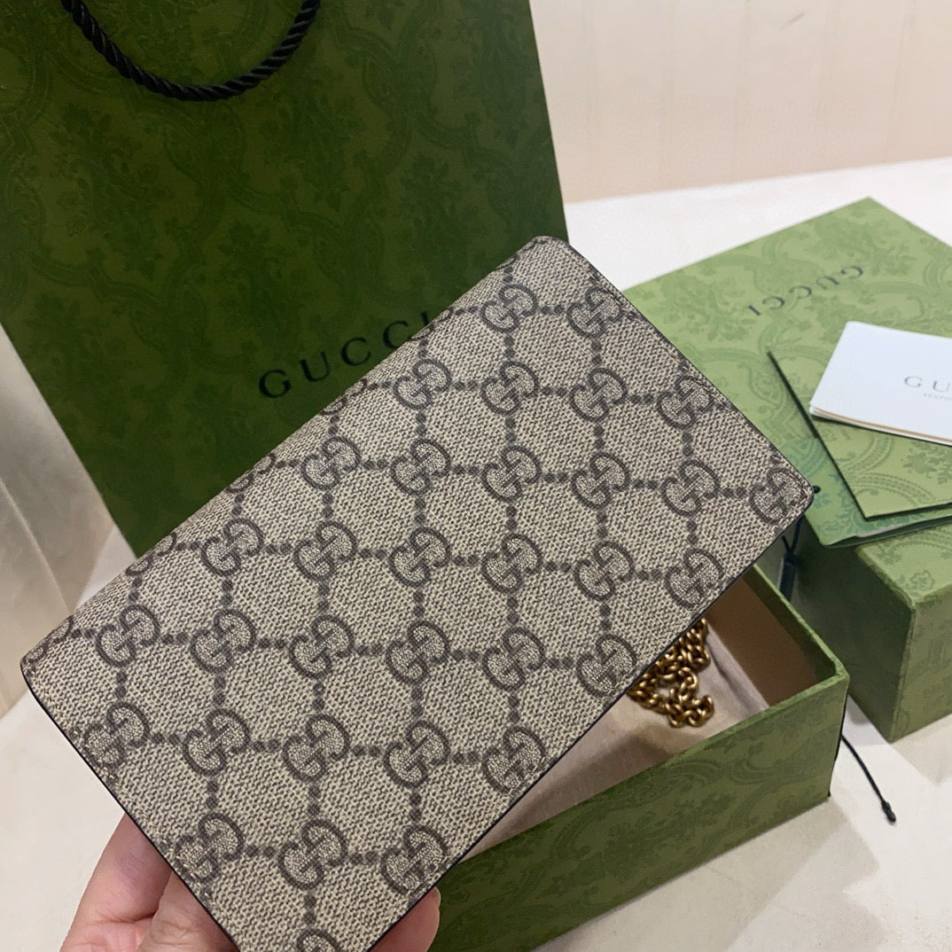 Gg Supreme Monogram Cherry