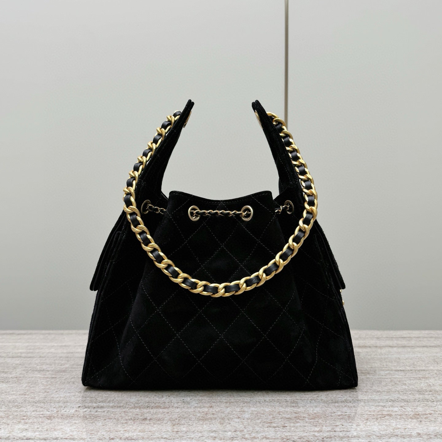 Cc New 25 Handbag Suede Small