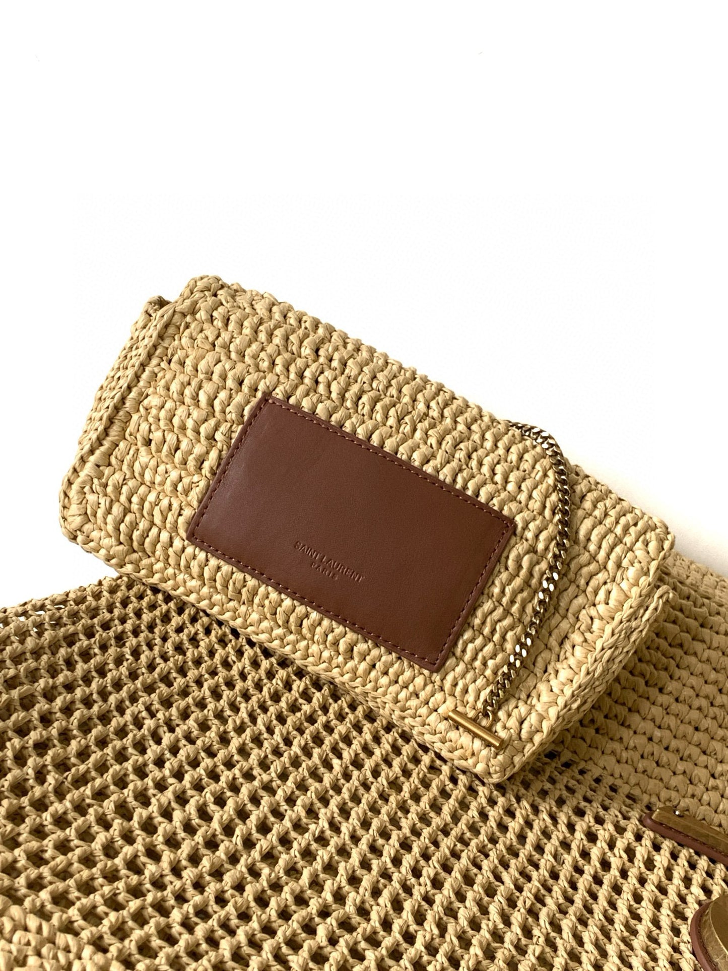 Yves Saint Laurent Icare In Raffia