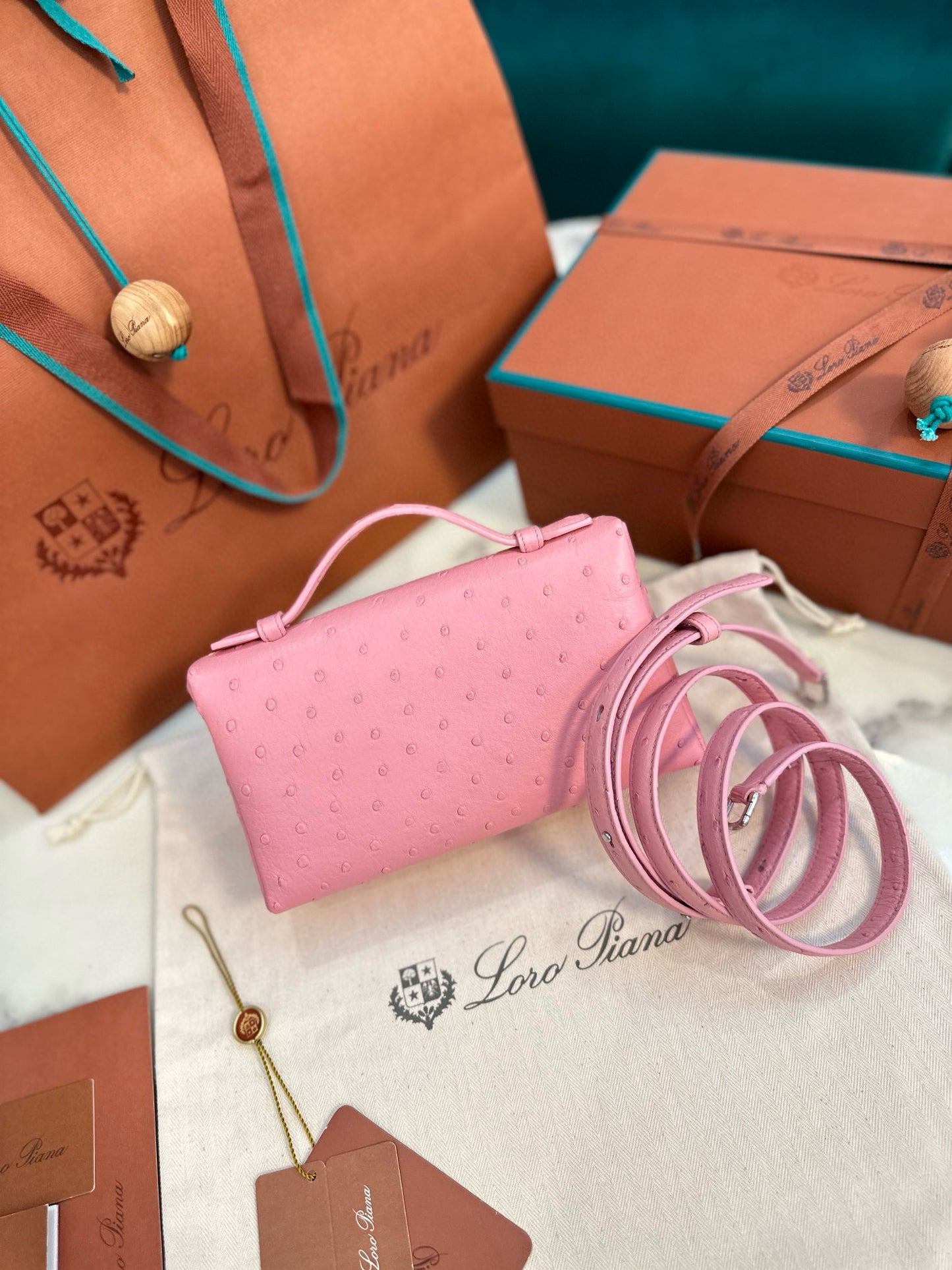 Loro Piana Extra Pocket L19 Ostrich