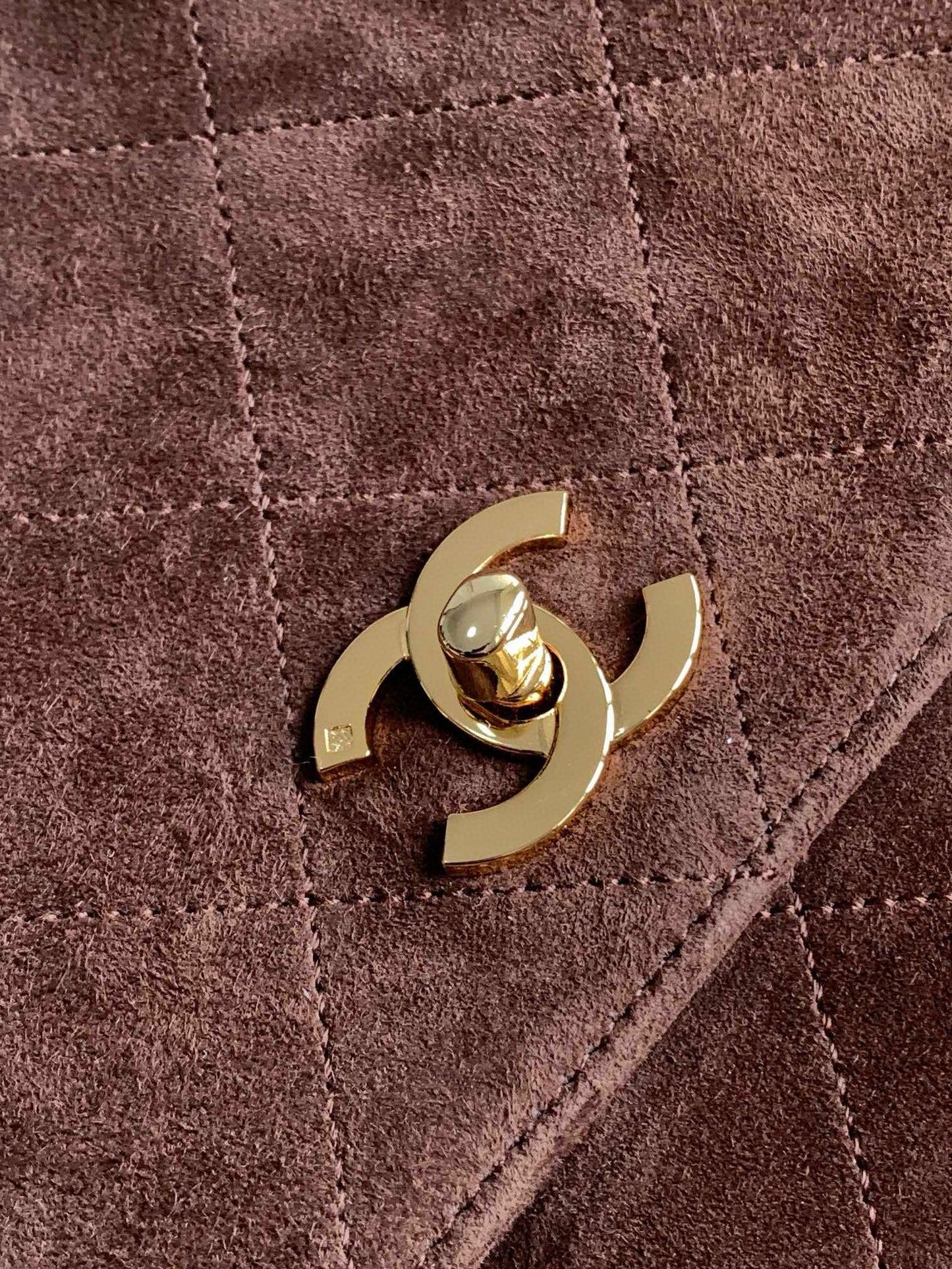 Chanel Vintage Suede Leather