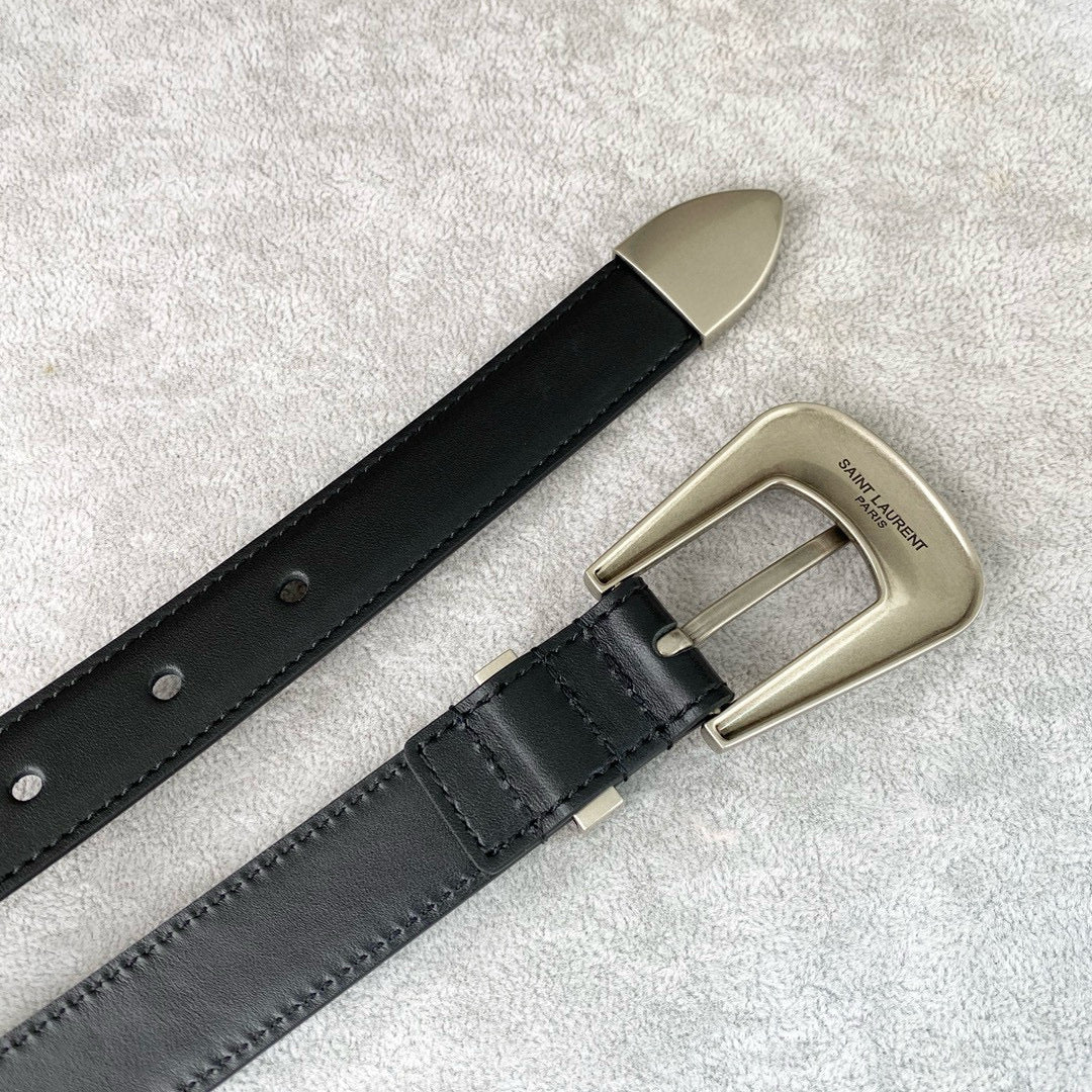 Yves Saint Laurent Folk Buckle Belt
