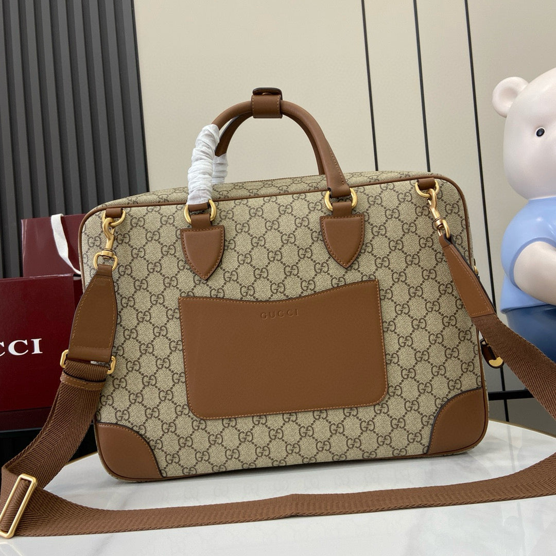 Gucci Gg Emblem Medium Briefcase
