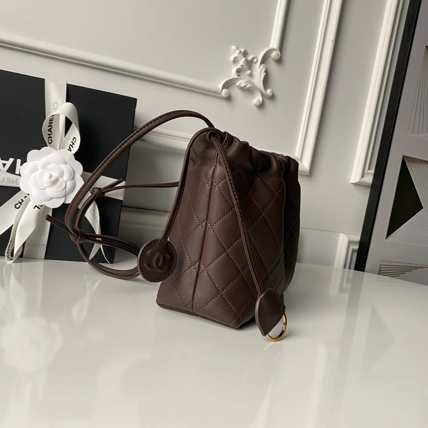 Clutch With Leather Strap