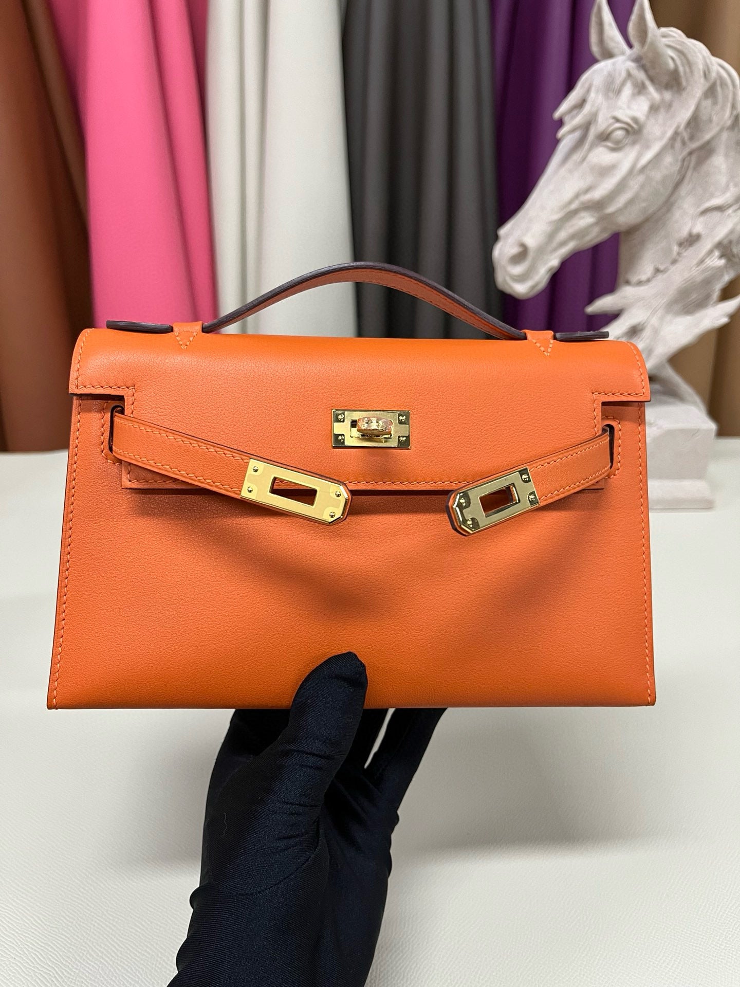 Hermes Kelly Pochette Swift