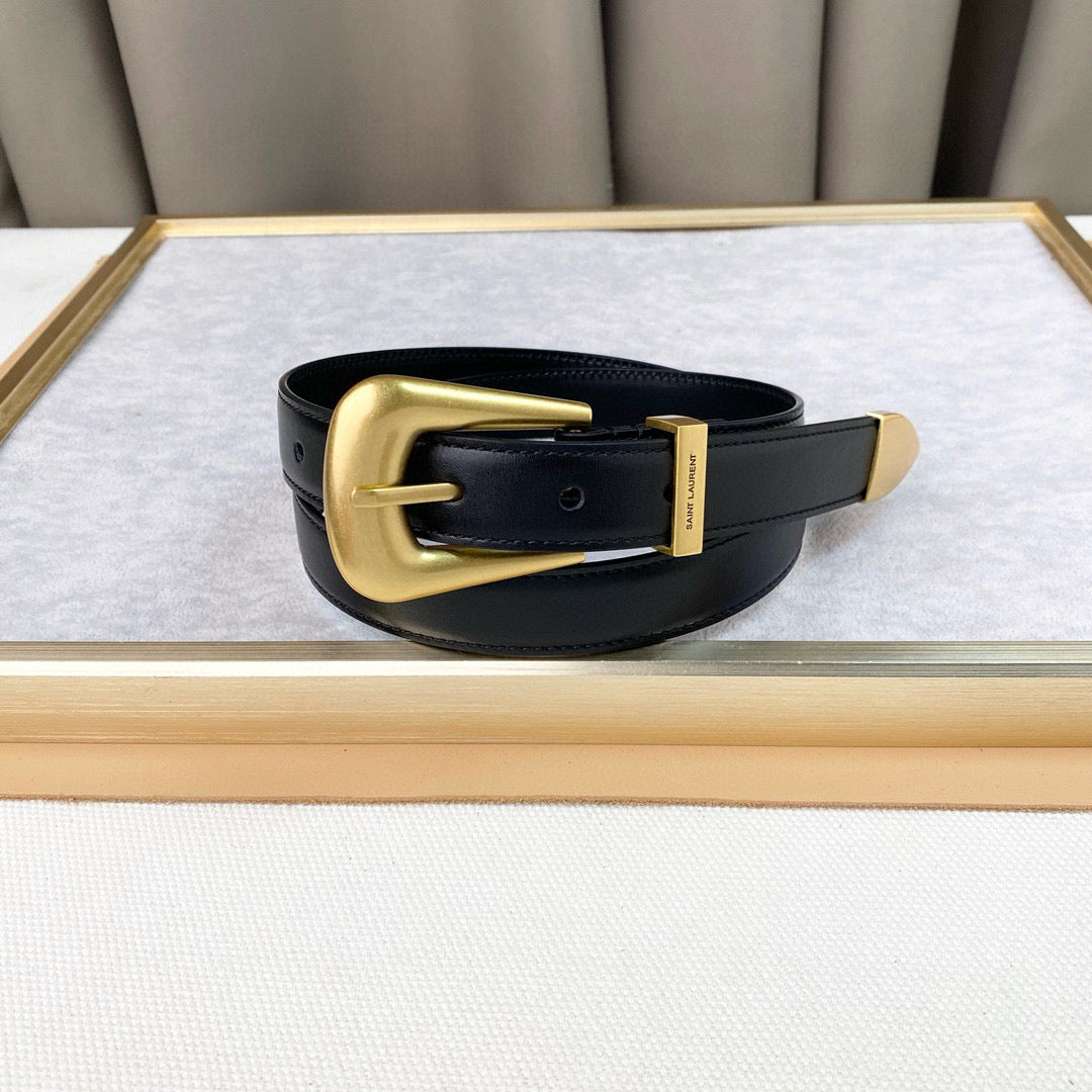 Yves Saint Laurent Folk Buckle Belt