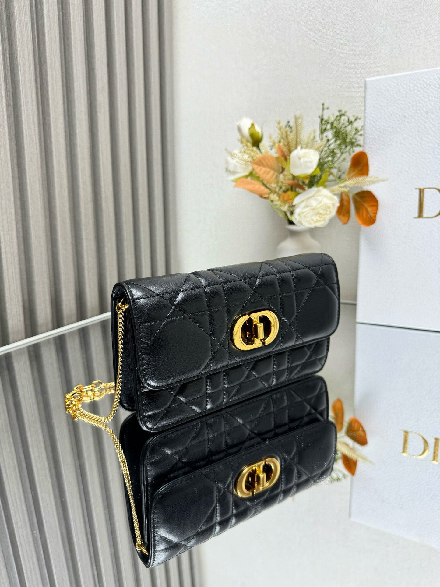 Christian Dior Miss Caro Pouch With Chain