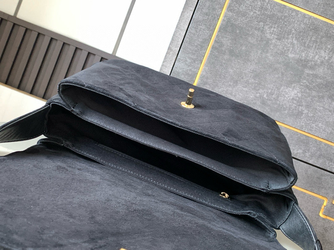 Chanel Vintage Suede Leather