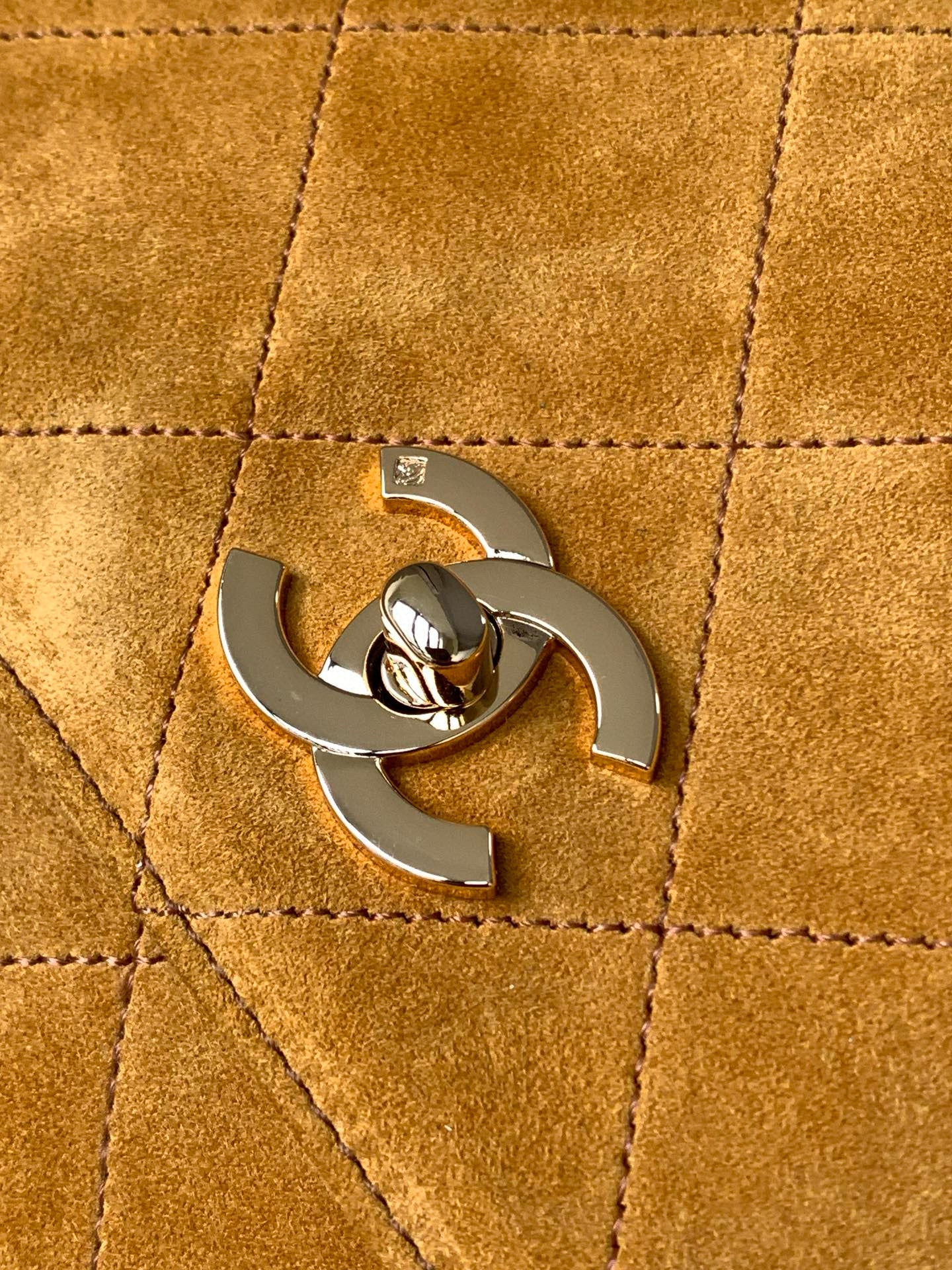 Chanel Vintage Suede Leather