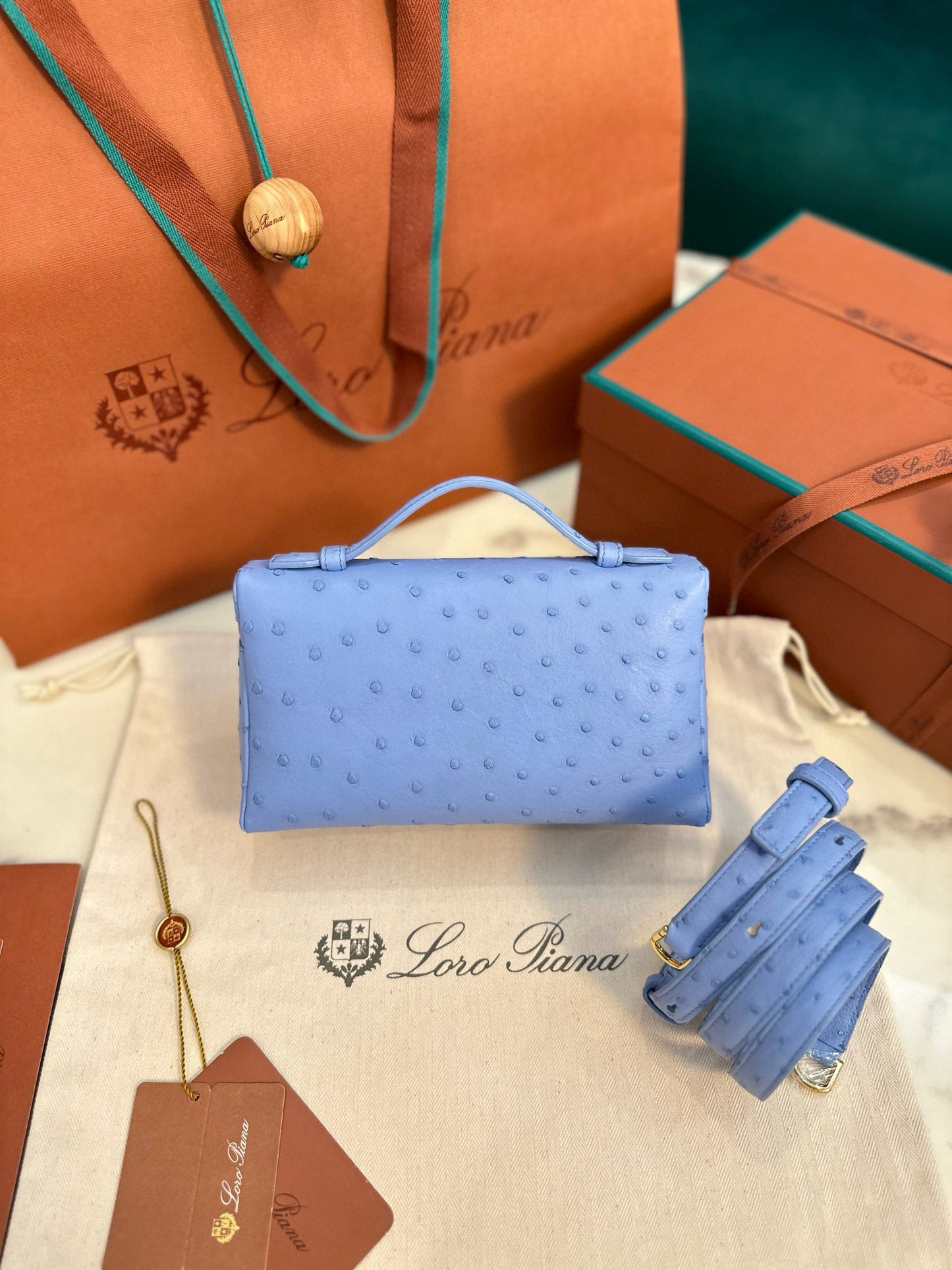 Loro Piana Extra Pocket L19 Ostrich