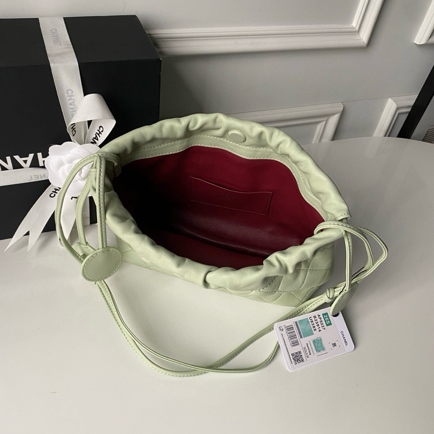 Clutch With Leather Strap