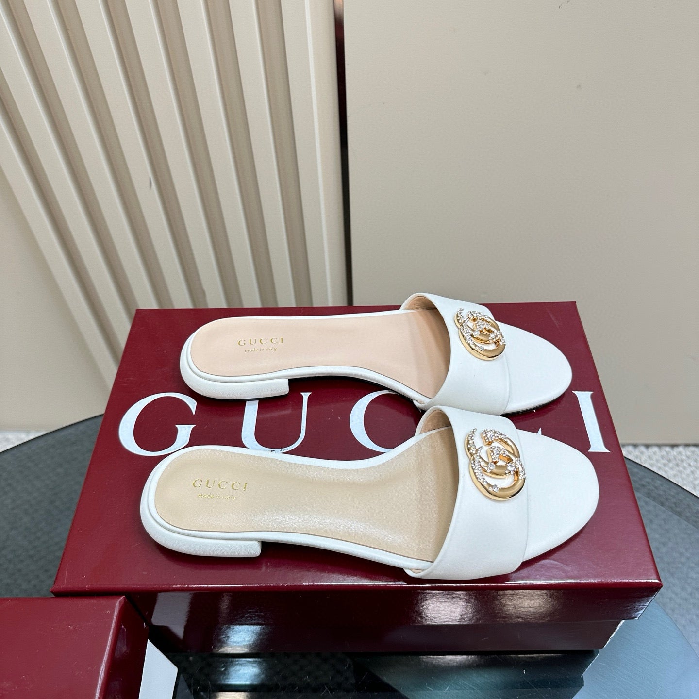 Gucci Gg Pearl Slipper