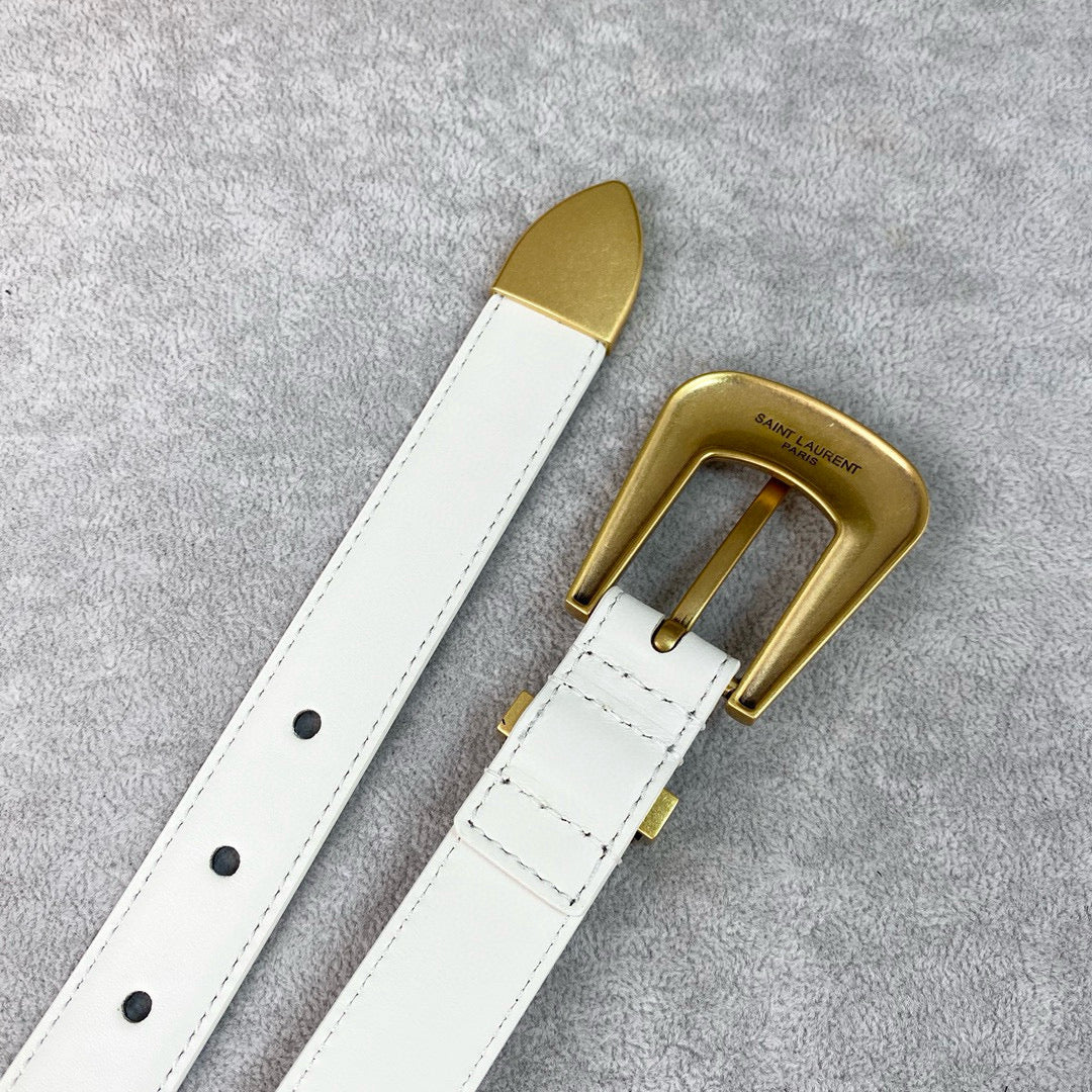 Yves Saint Laurent Folk Buckle Belt