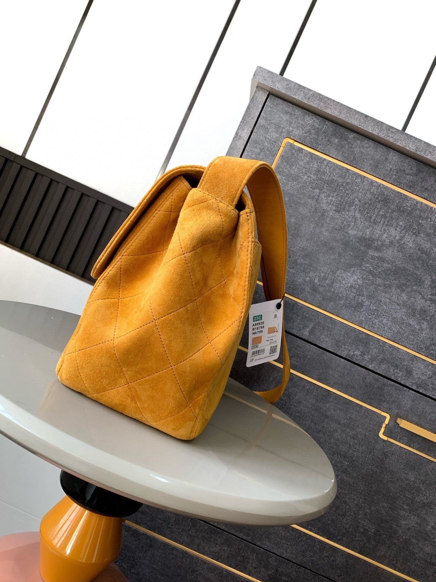 Chanel Vintage Suede Leather