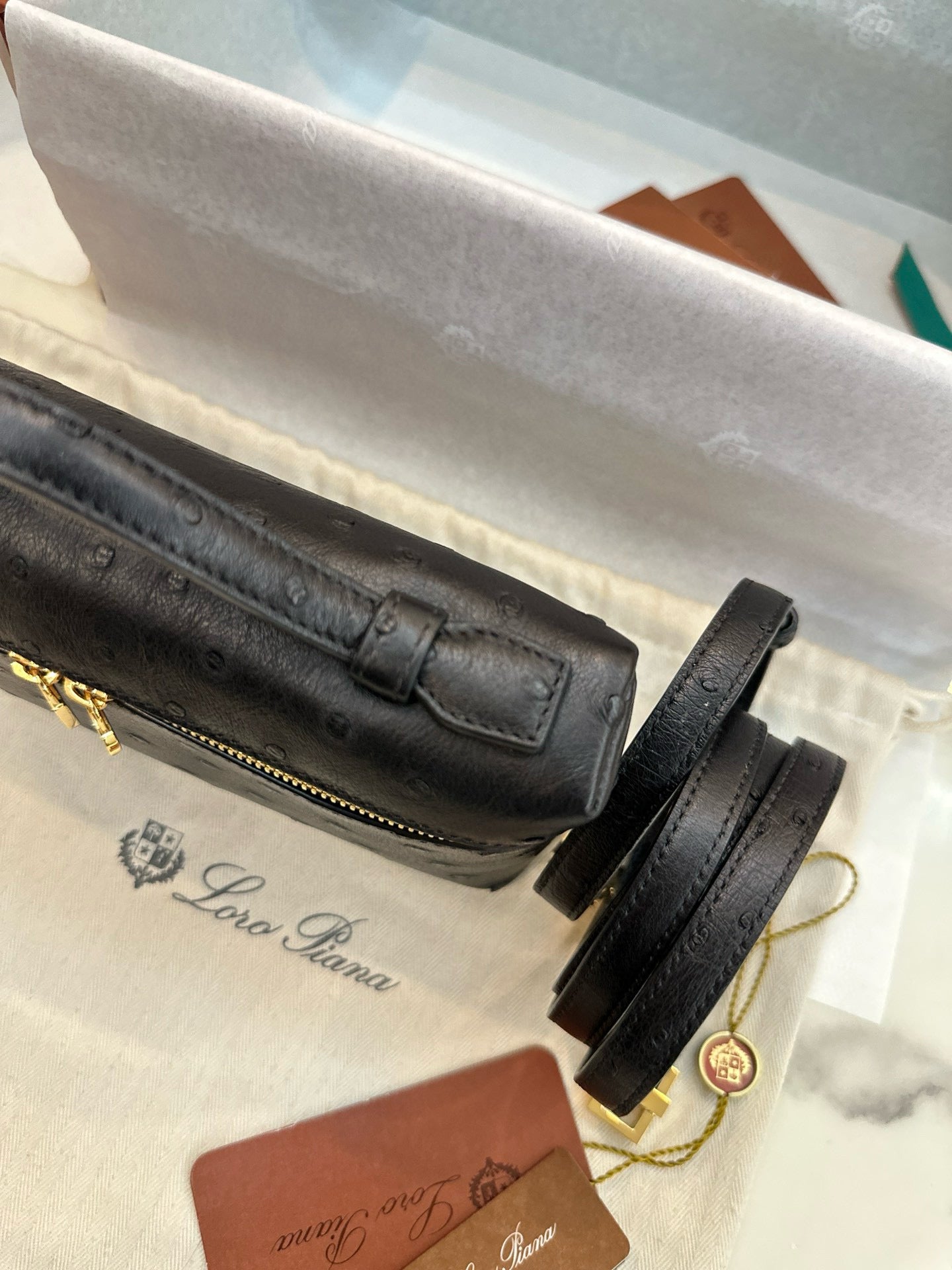 Loro Piana Extra Pocket L19 Ostrich