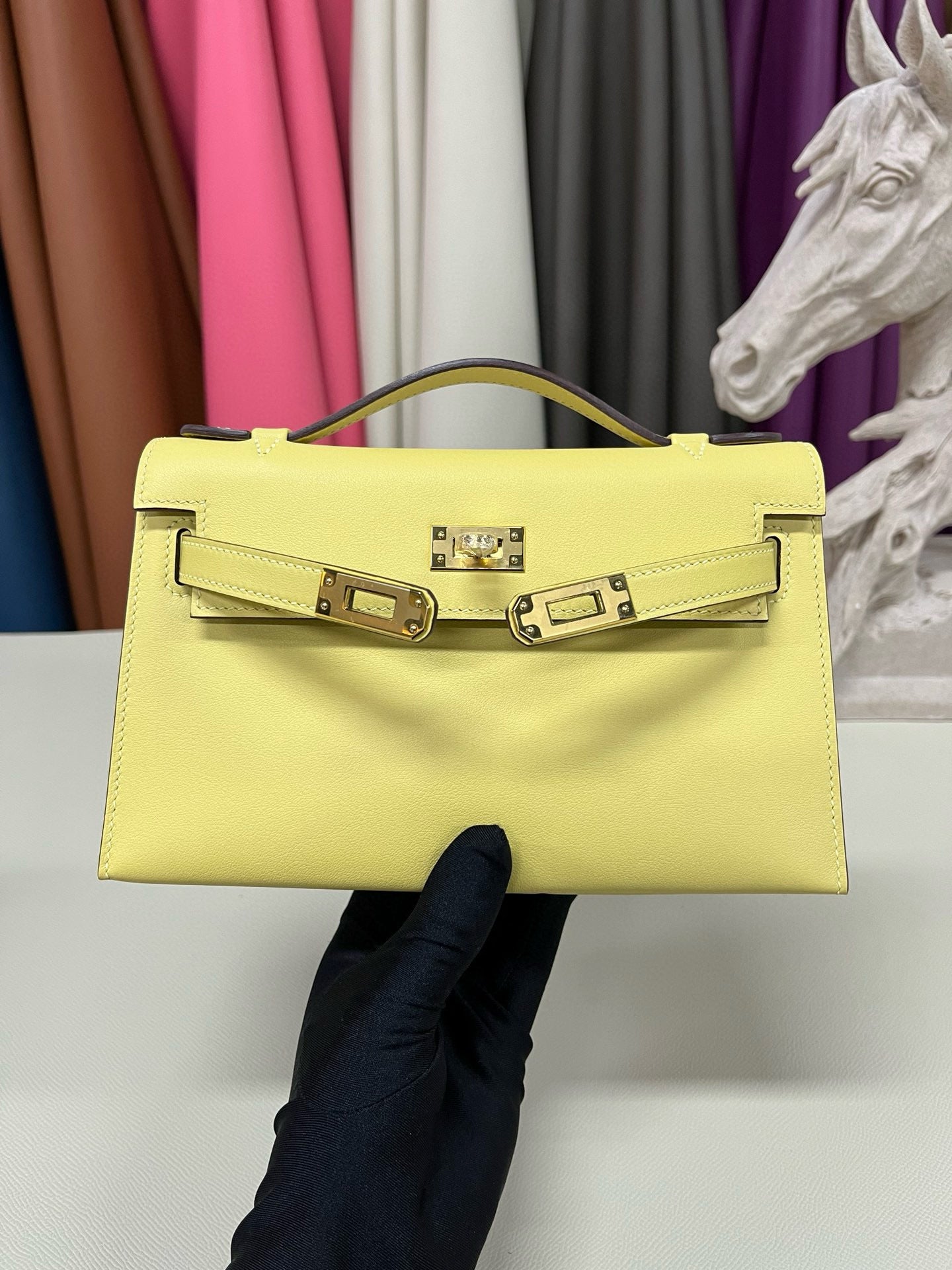 Hermes Kelly Pochette Swift
