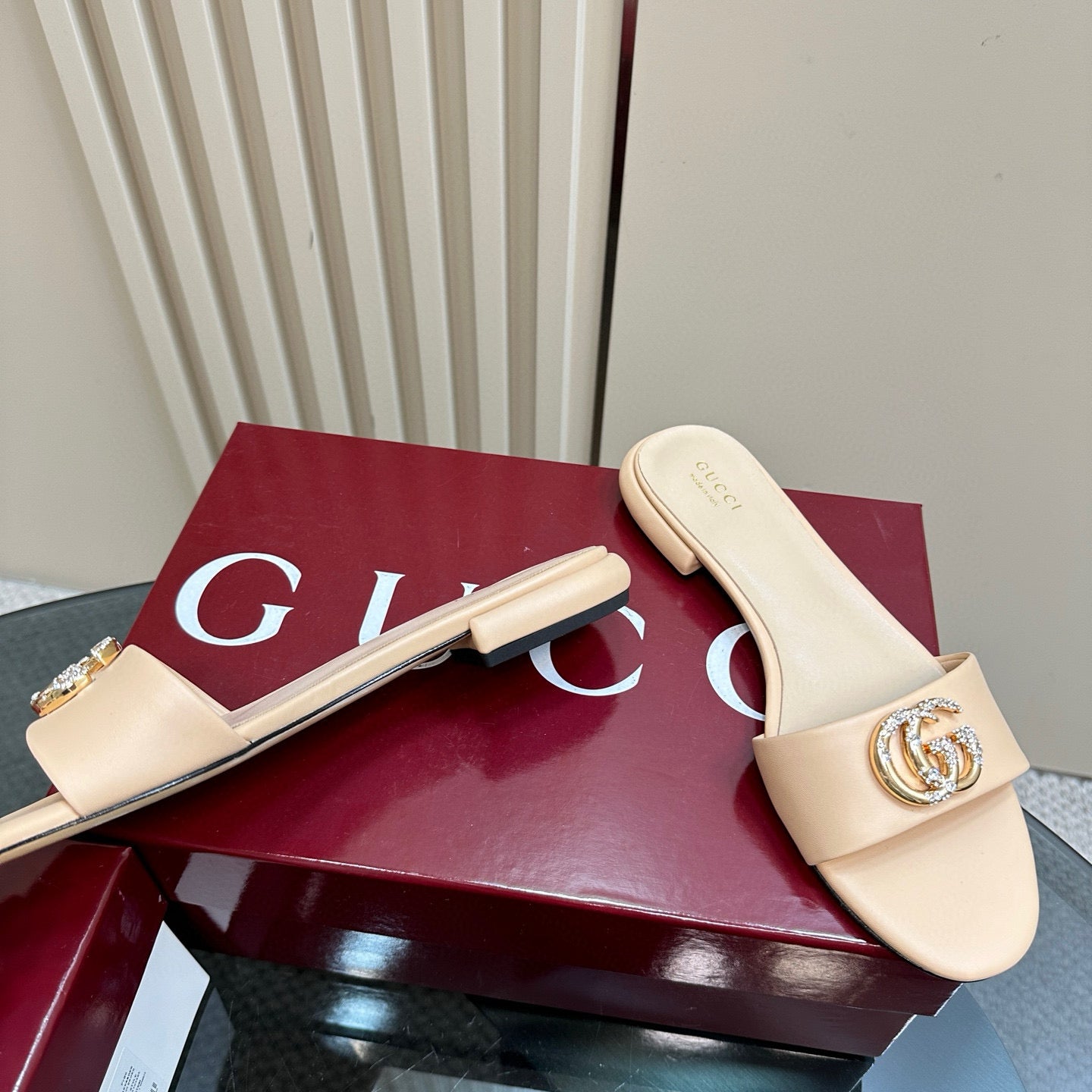 Gucci Gg Pearl Slipper