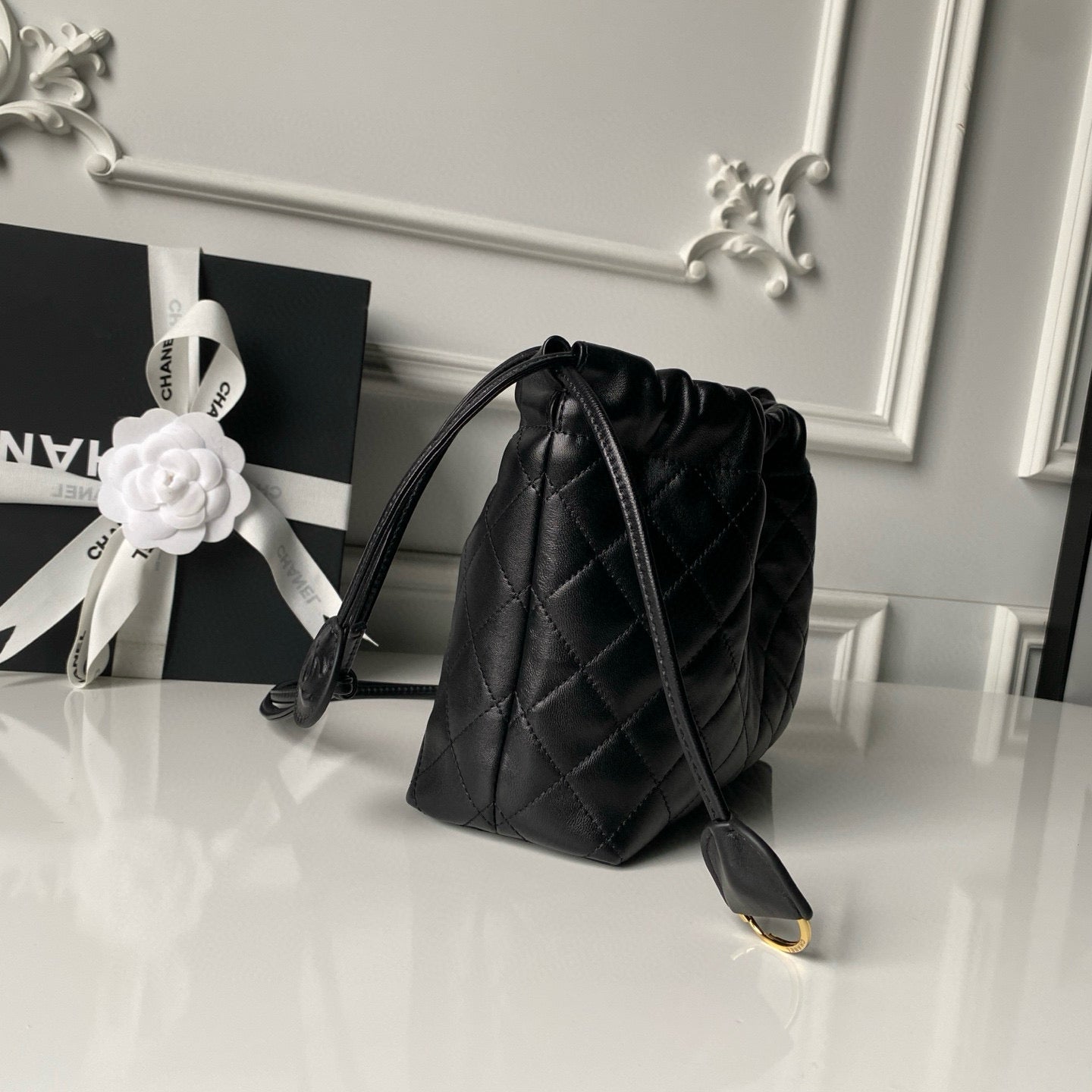 Clutch With Leather Strap