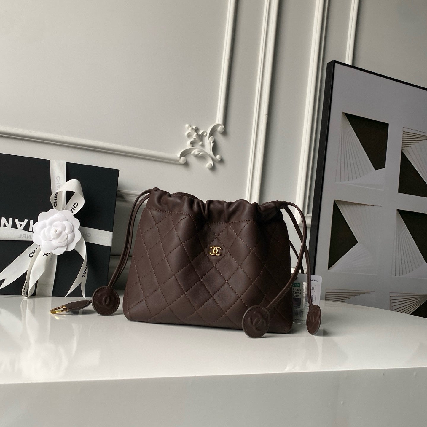Clutch With Leather Strap