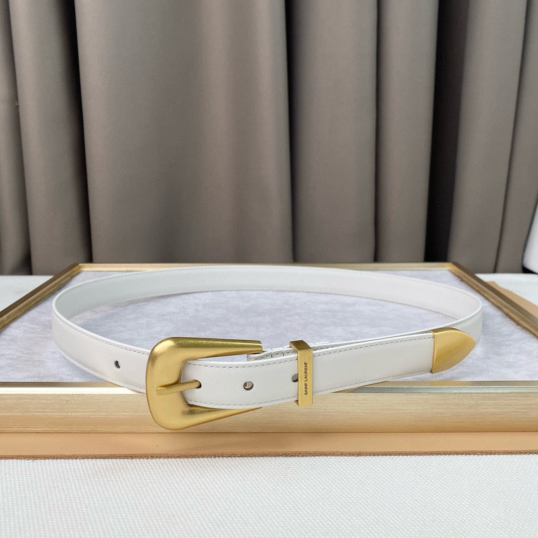 Yves Saint Laurent Folk Buckle Belt