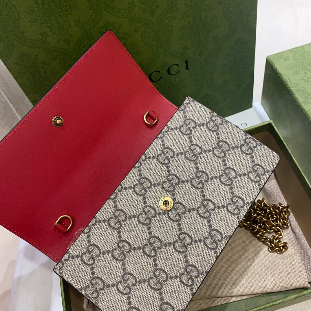 Gg Supreme Monogram Cherry