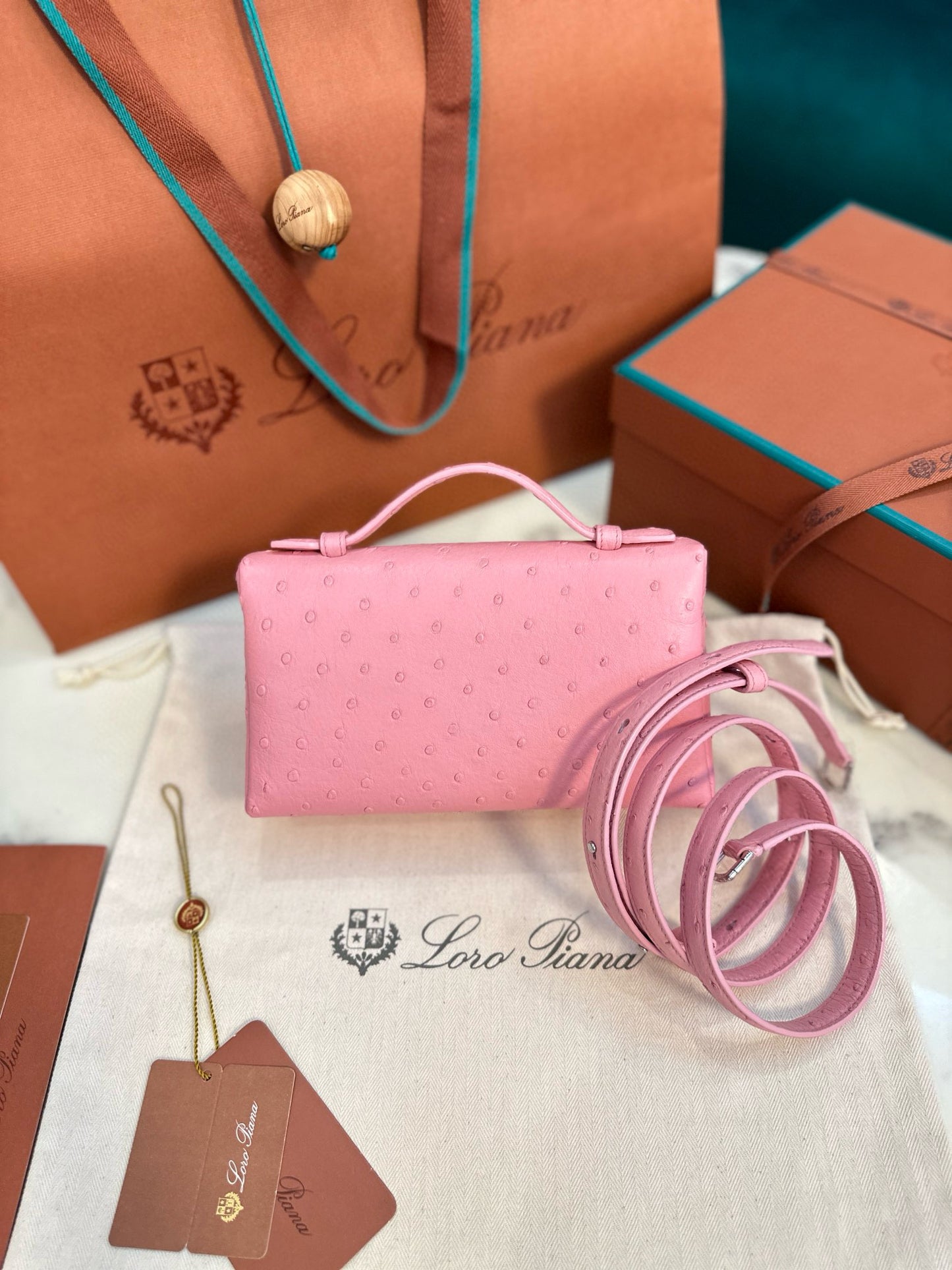 Loro Piana Extra Pocket L19 Ostrich