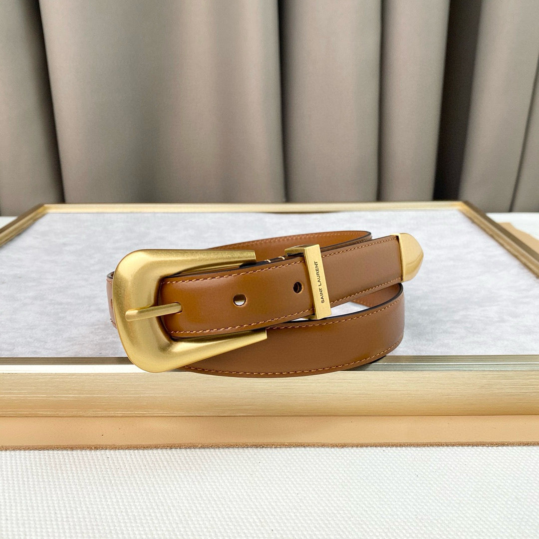 Yves Saint Laurent Folk Buckle Belt