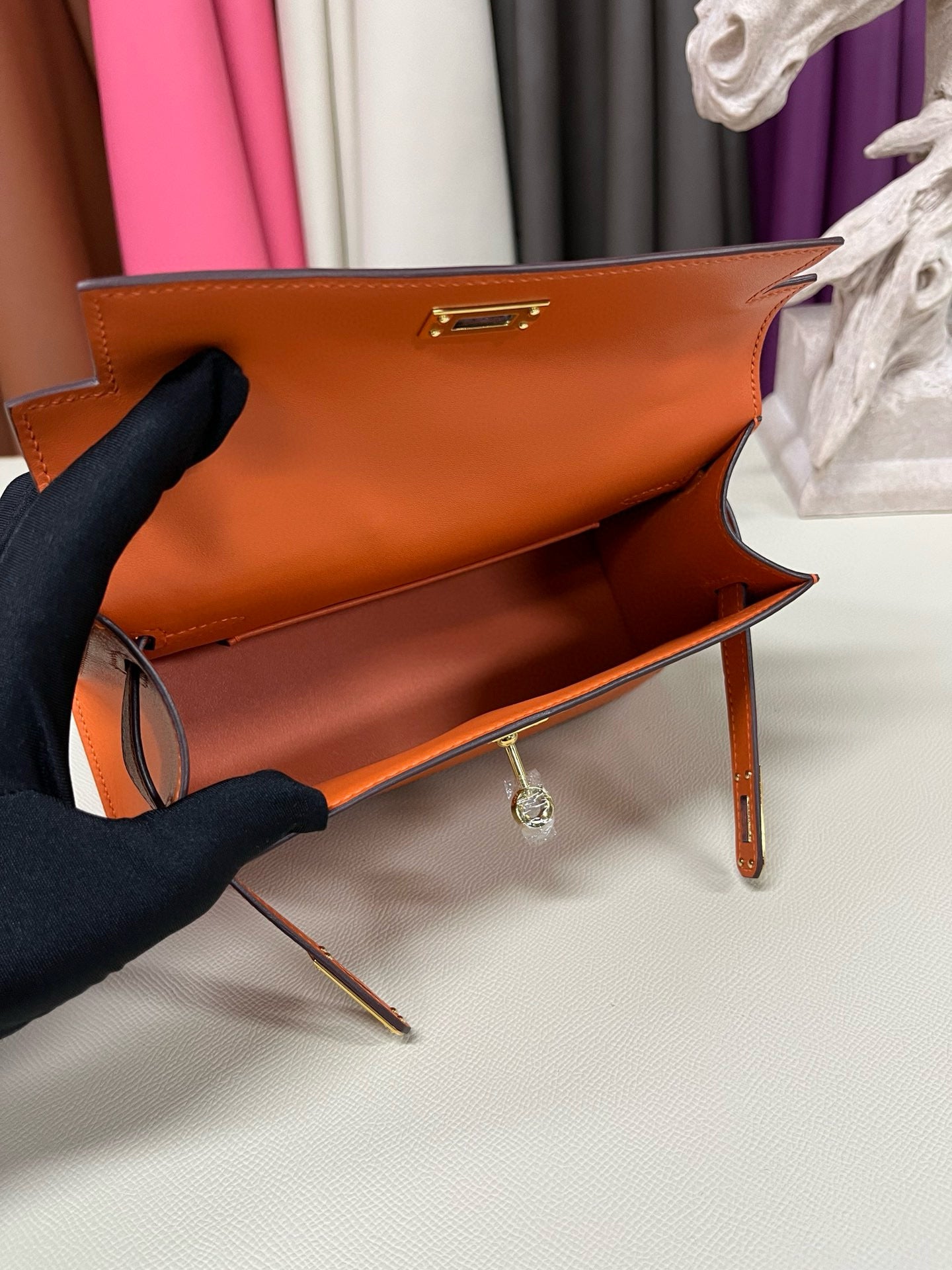 Hermes Kelly Pochette Swift