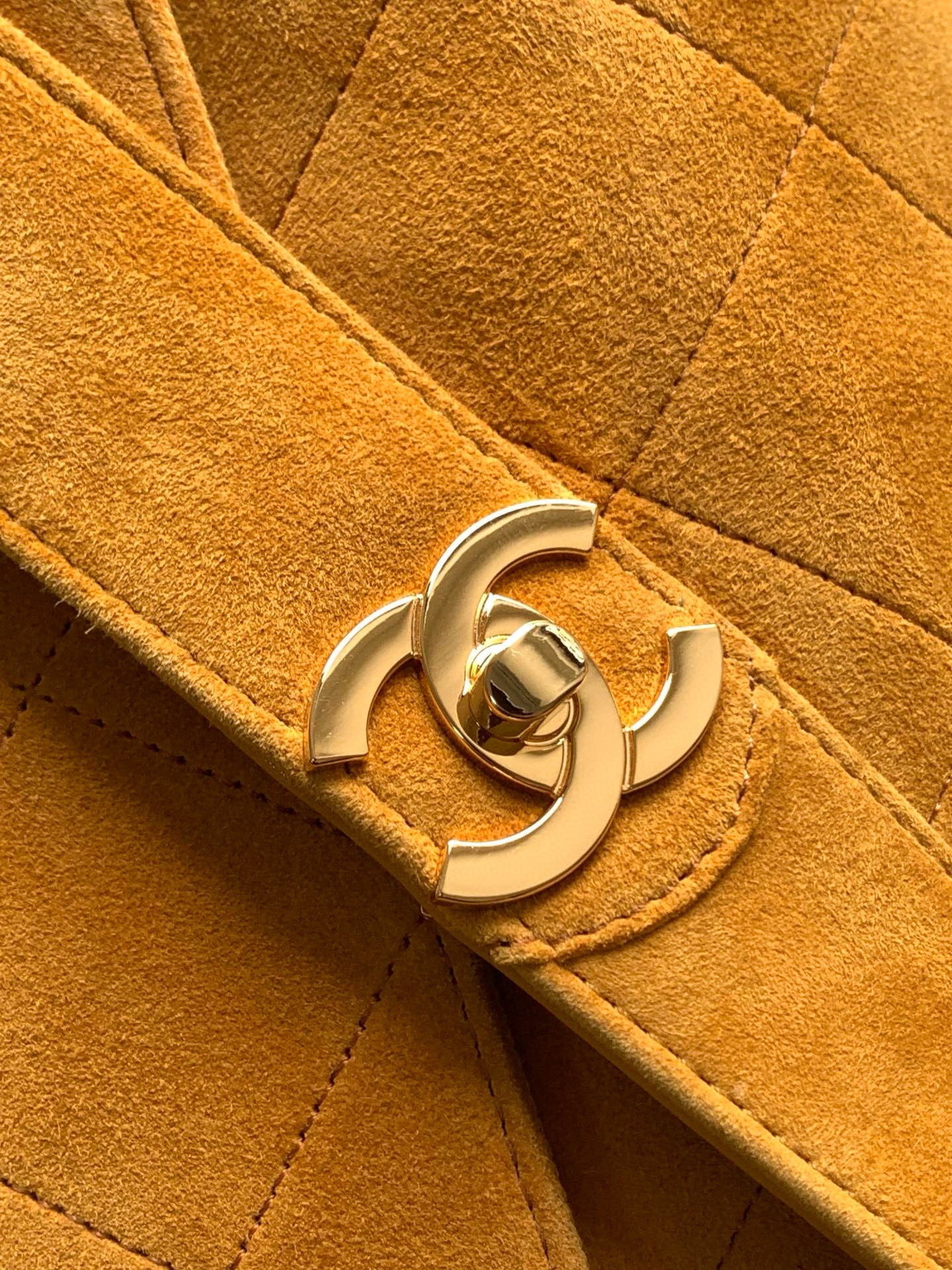Chanel Vintage Suede Leather