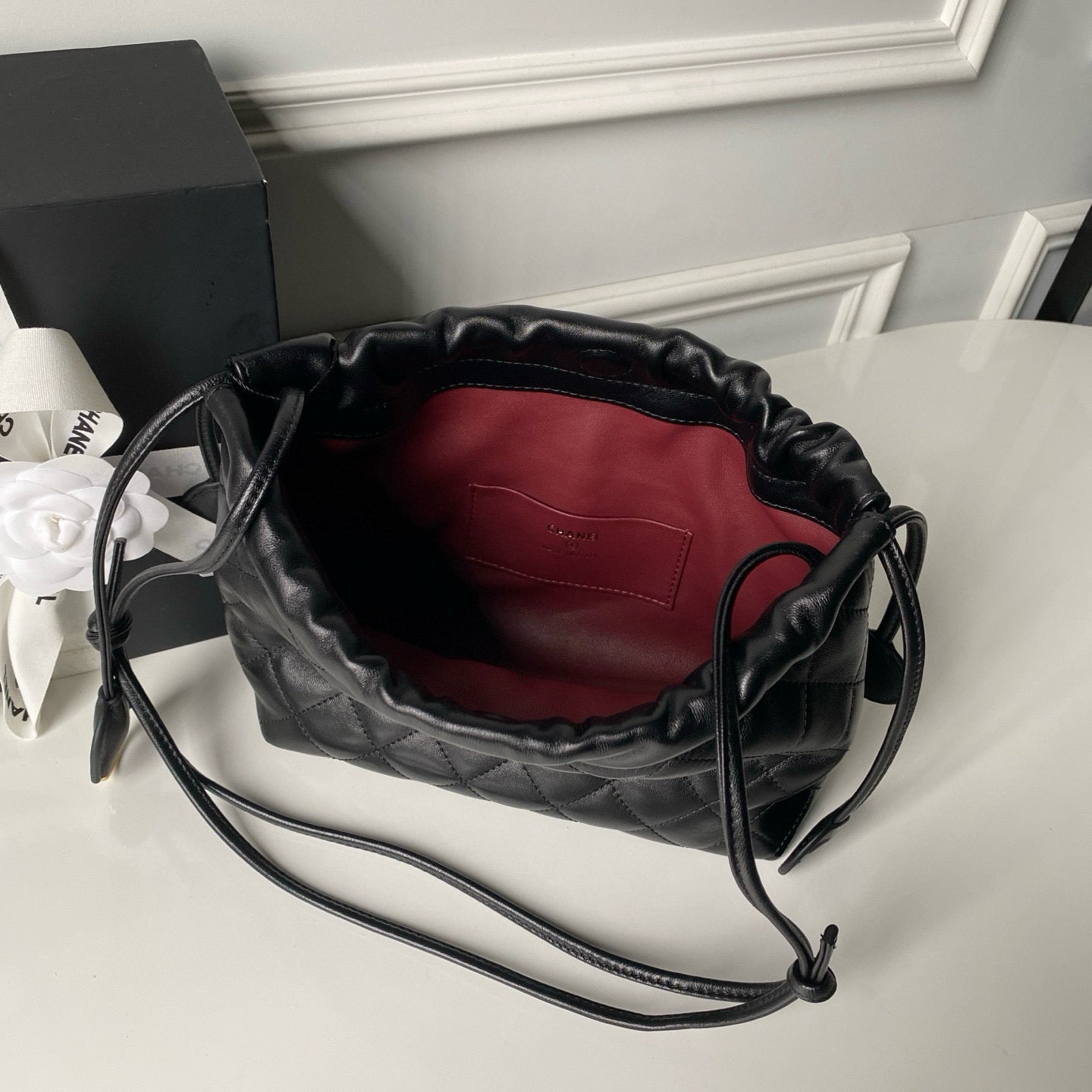 Clutch With Leather Strap