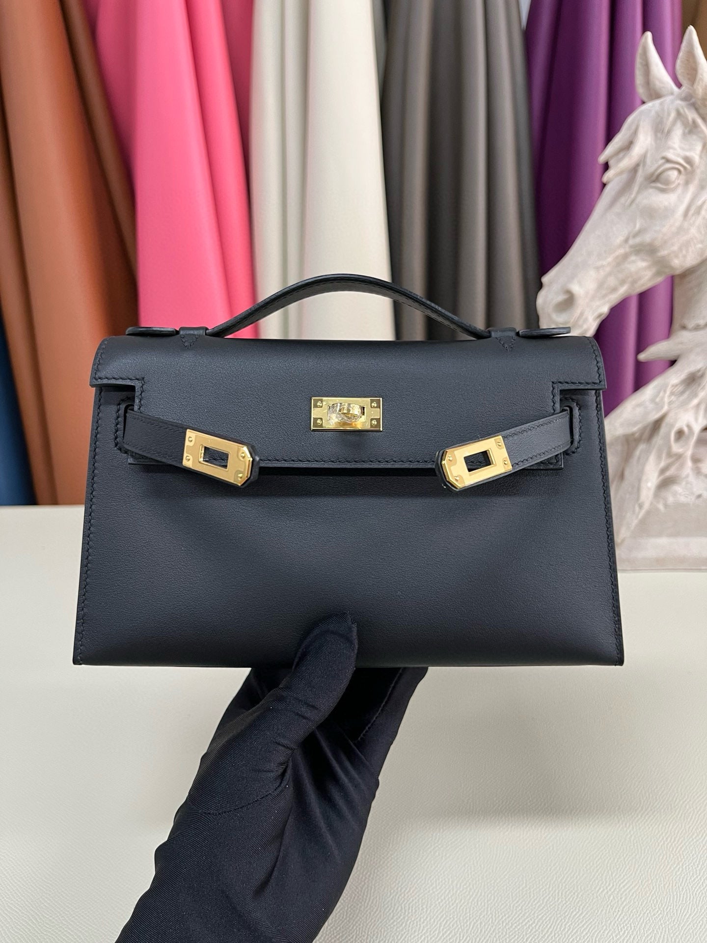 Hermes Kelly Pochette Swift