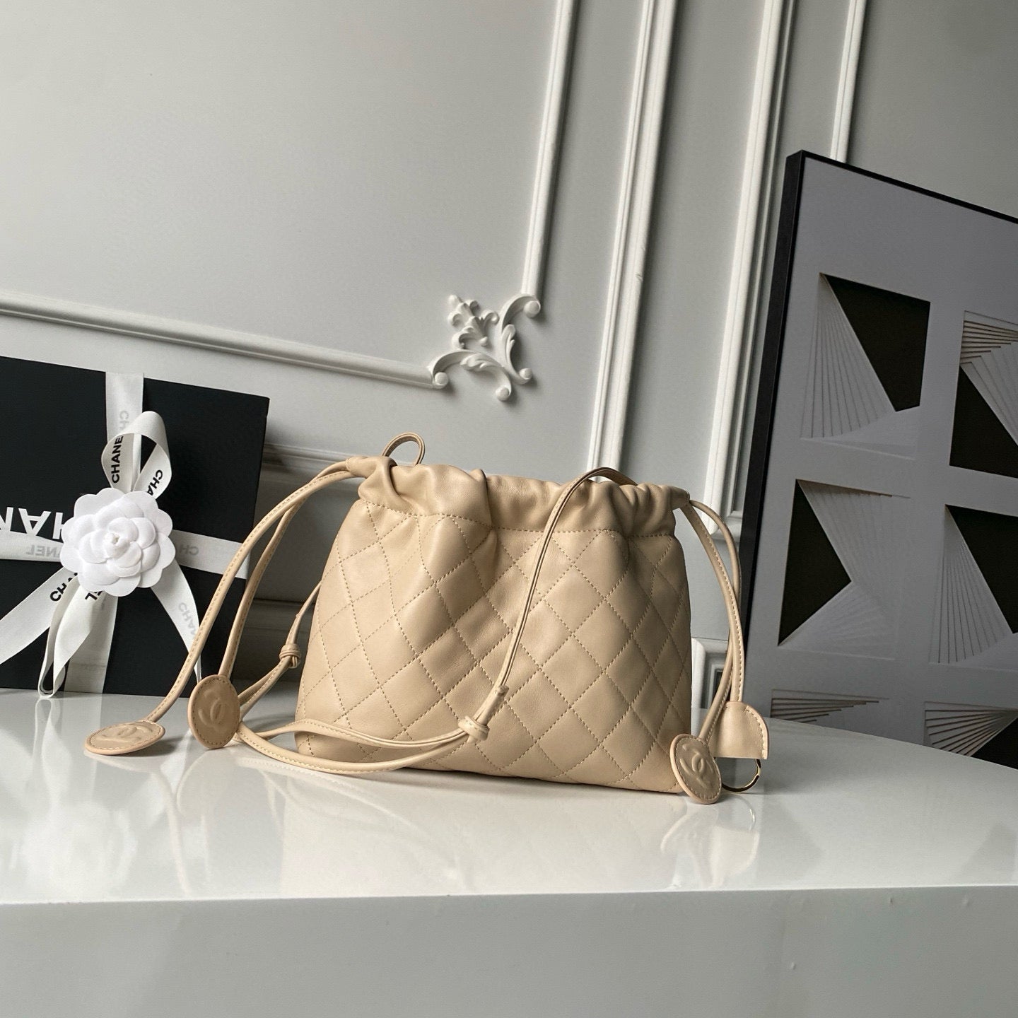 Clutch With Leather Strap