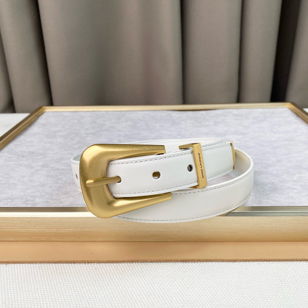 Yves Saint Laurent Folk Buckle Belt