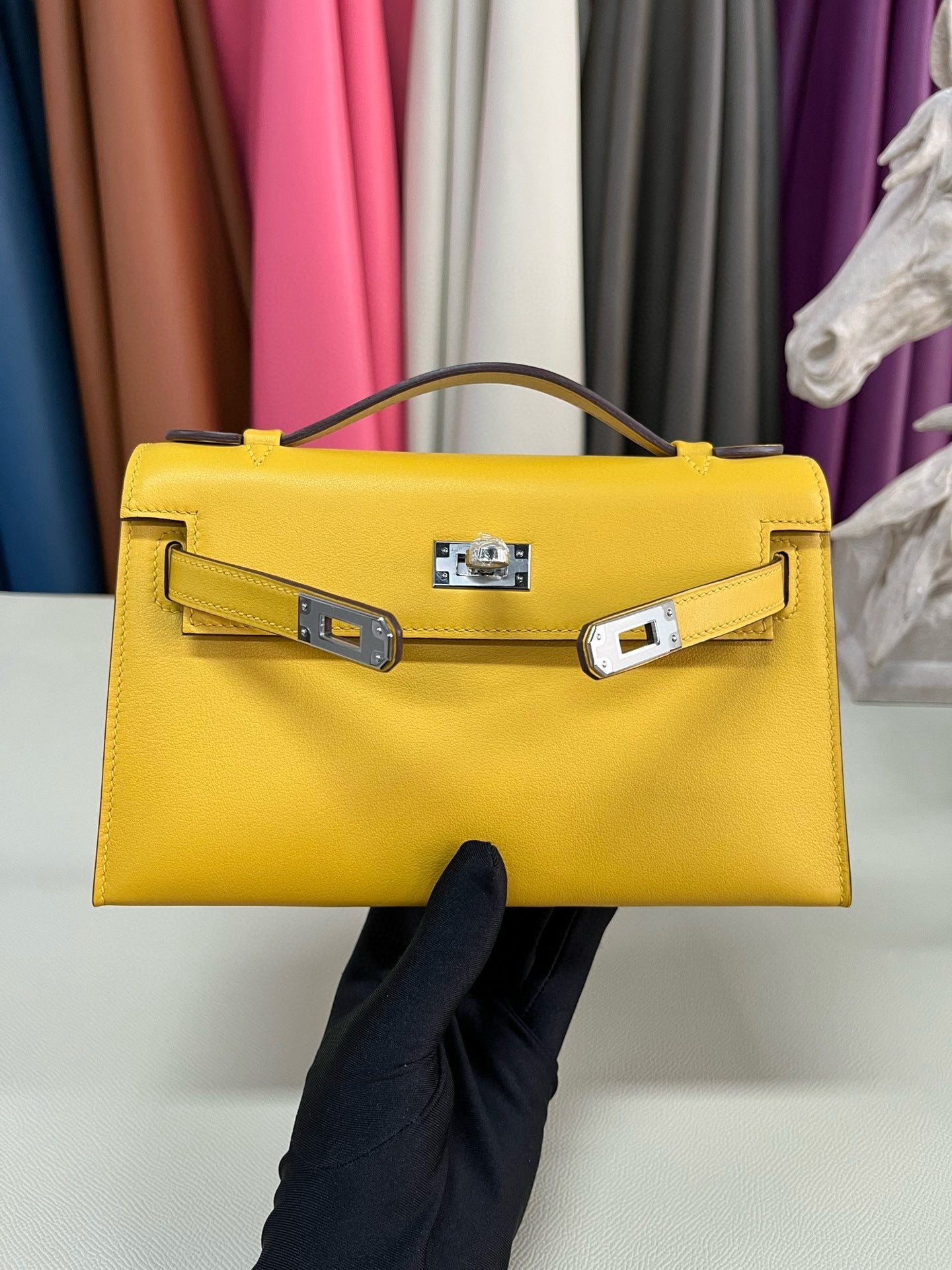 Hermes Kelly Pochette Swift