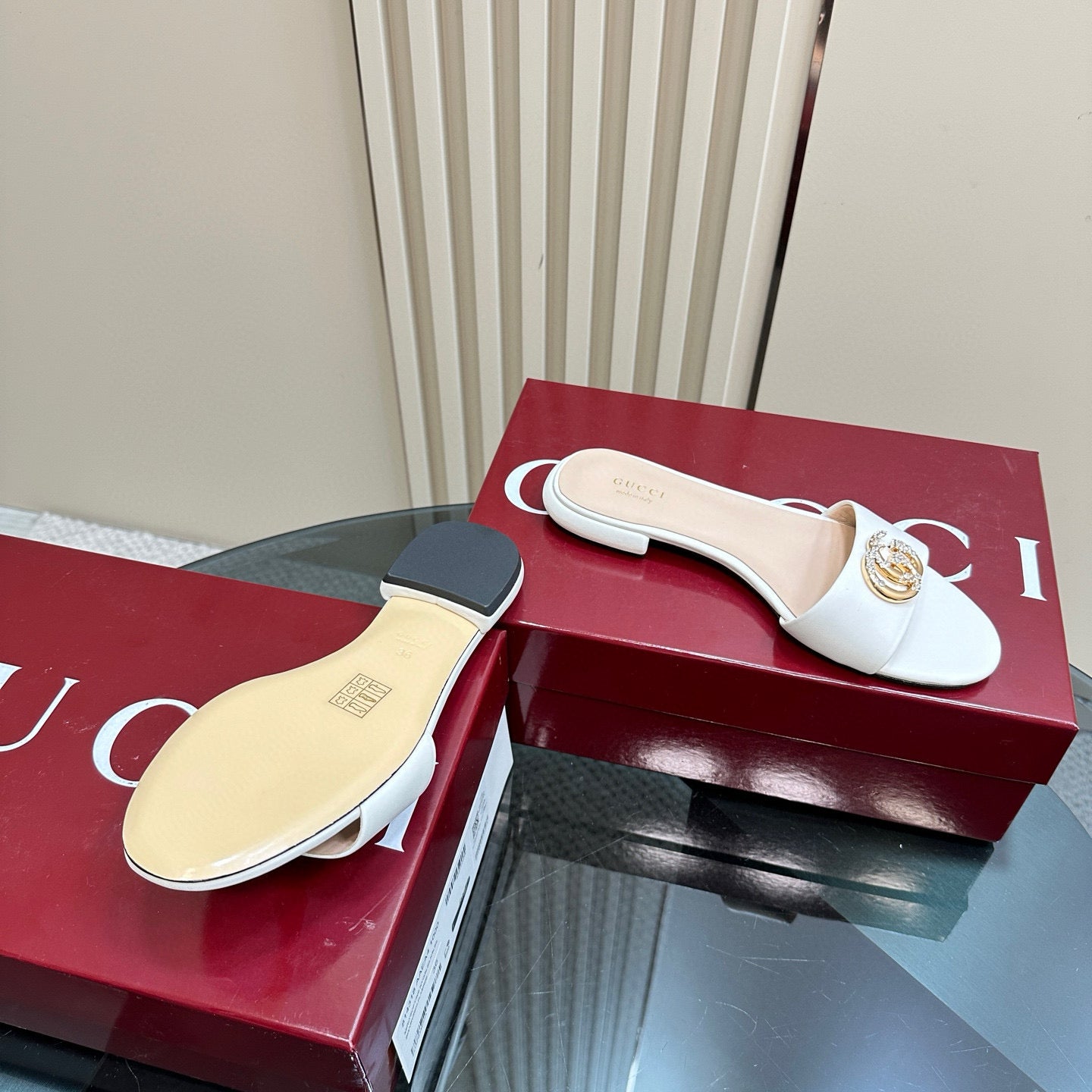 Gucci Gg Pearl Slipper