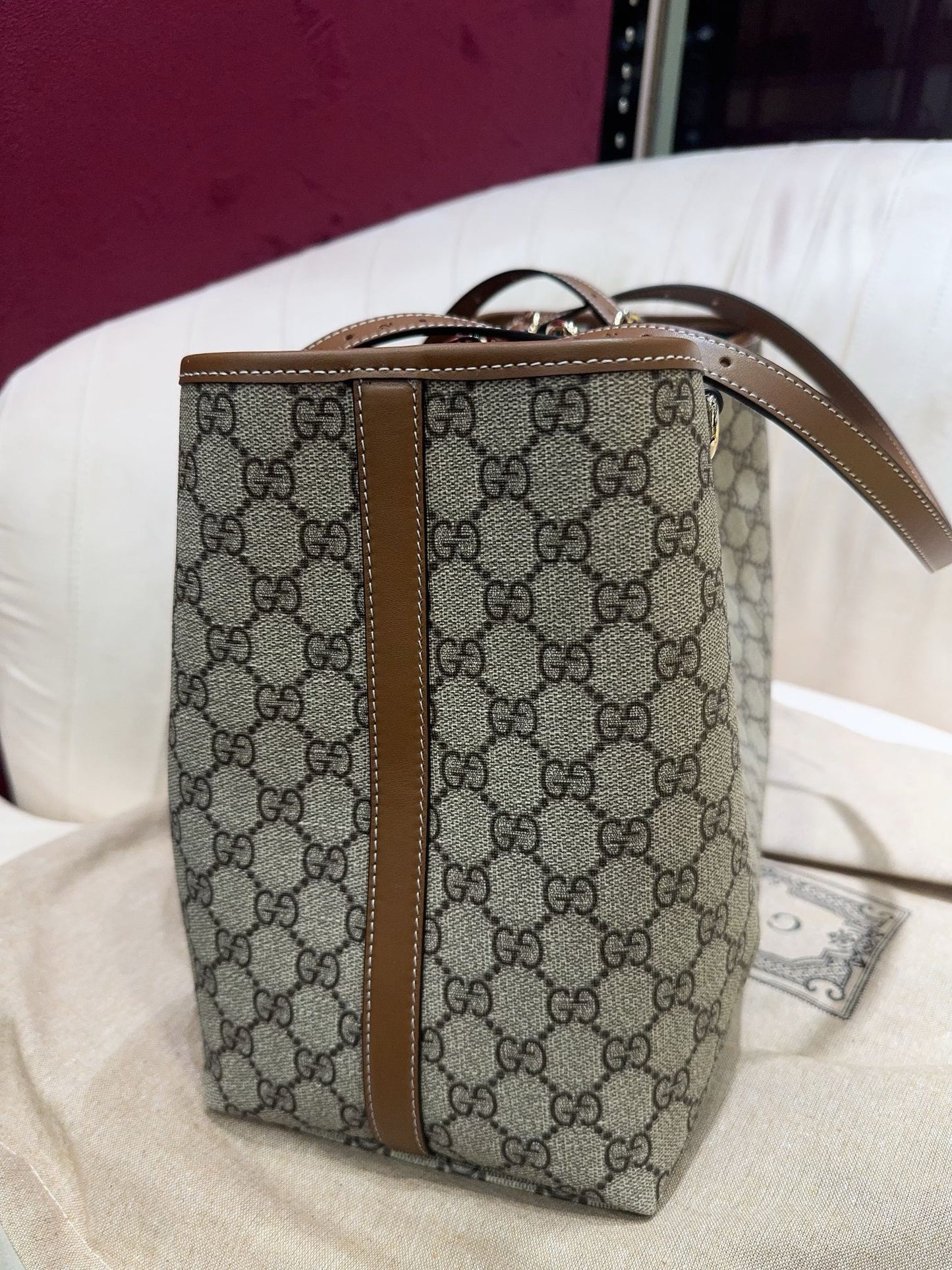Gg Emblem Large Tote Bag