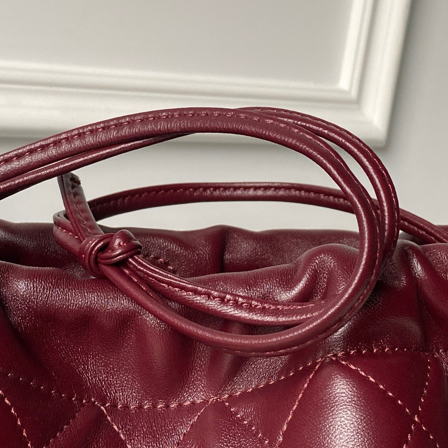 Clutch With Leather Strap