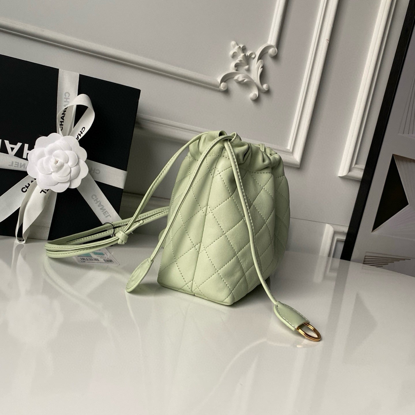 Clutch With Leather Strap