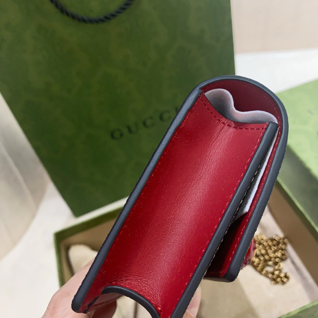 Gg Supreme Monogram Cherry