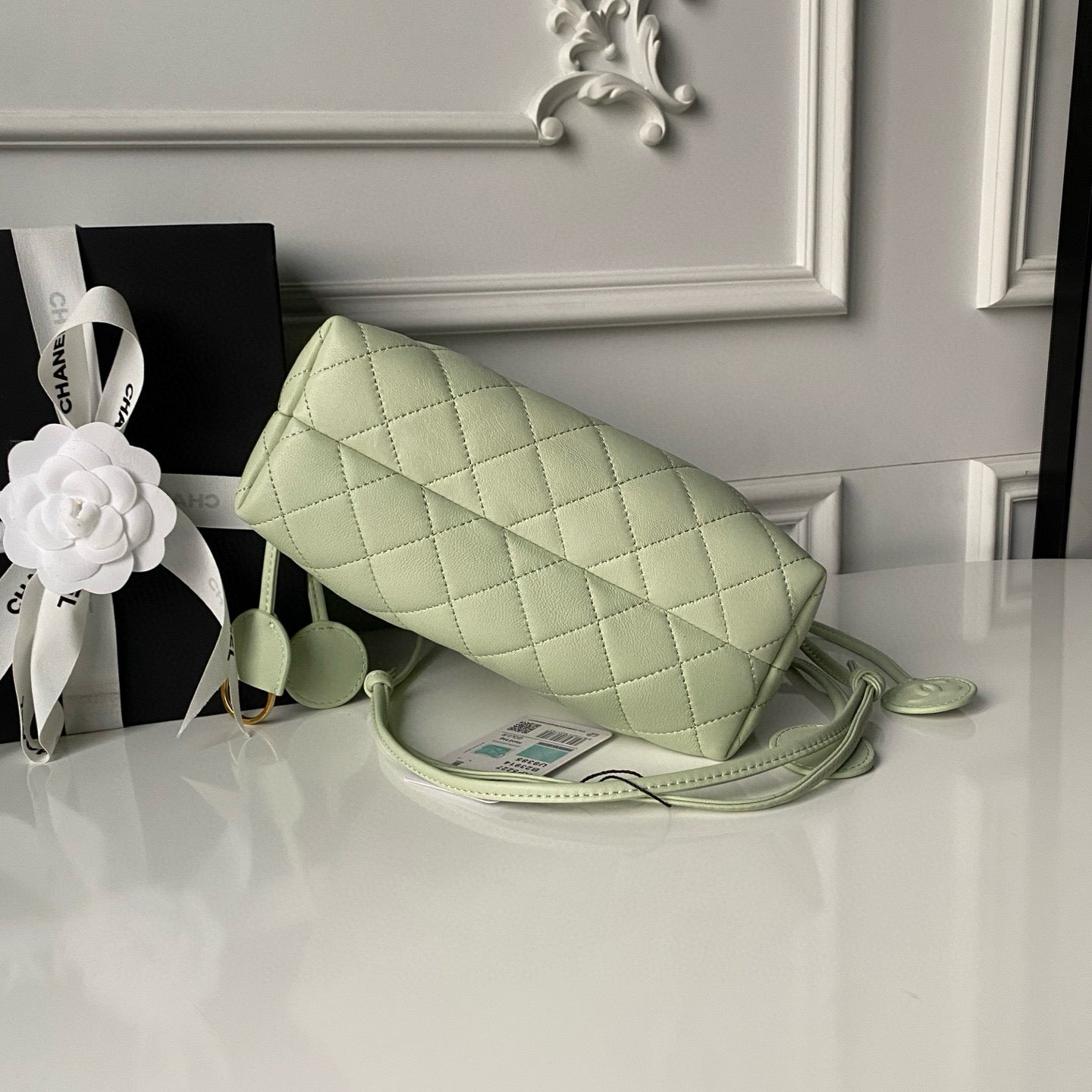 Clutch With Leather Strap