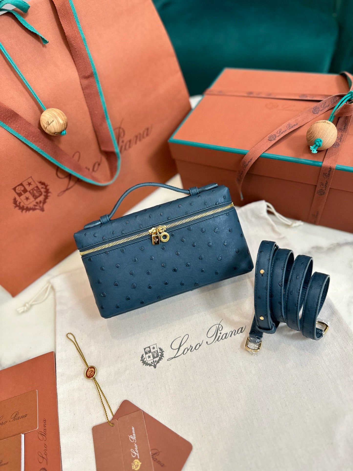 Loro Piana Extra Pocket L19 Ostrich