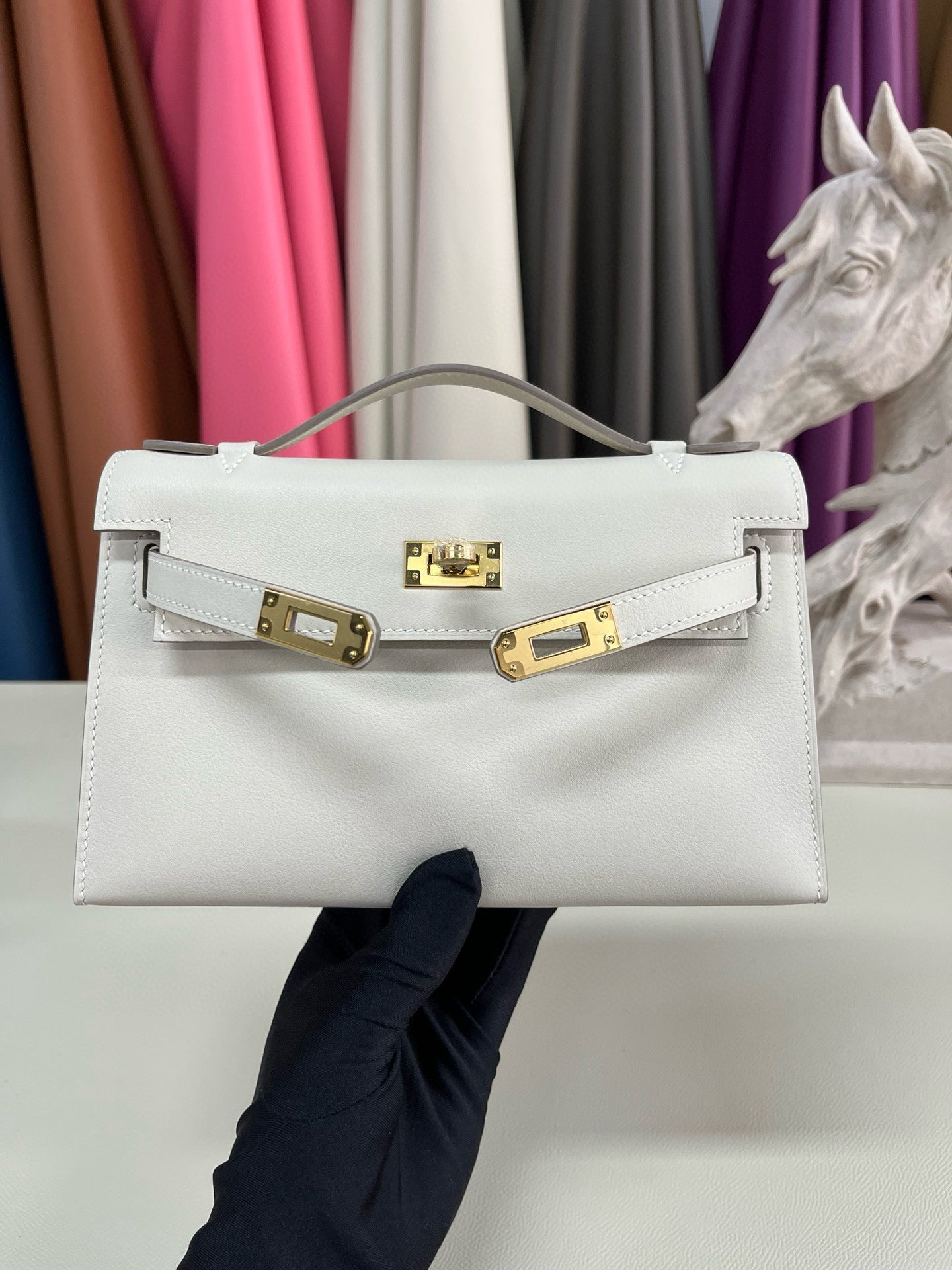 Hermes Kelly Pochette Swift