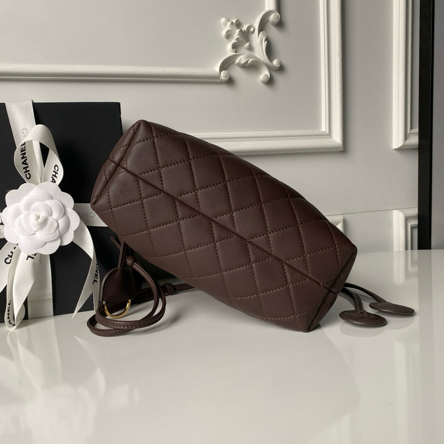 Clutch With Leather Strap