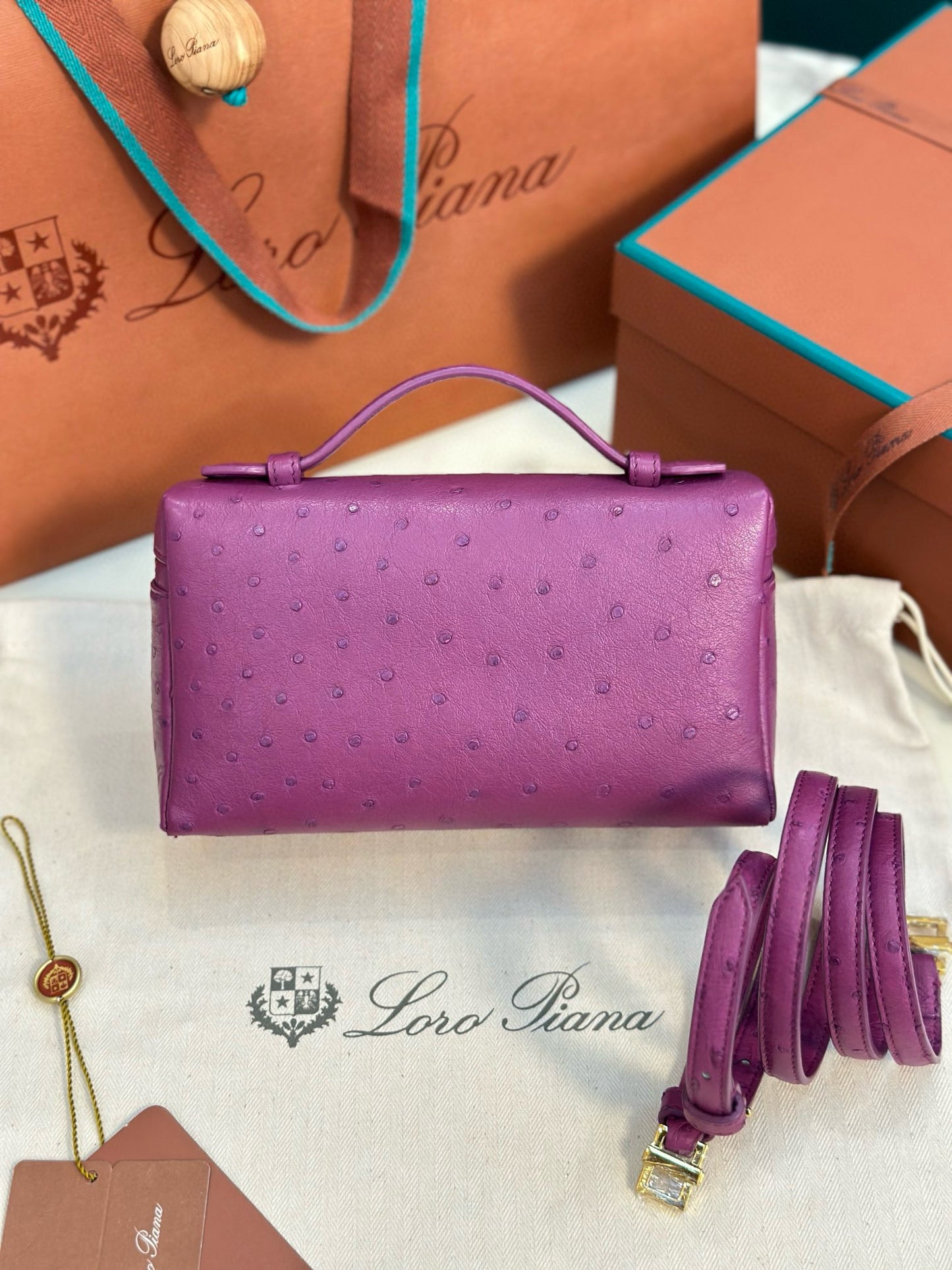 Loro Piana Extra Pocket L19 Ostrich