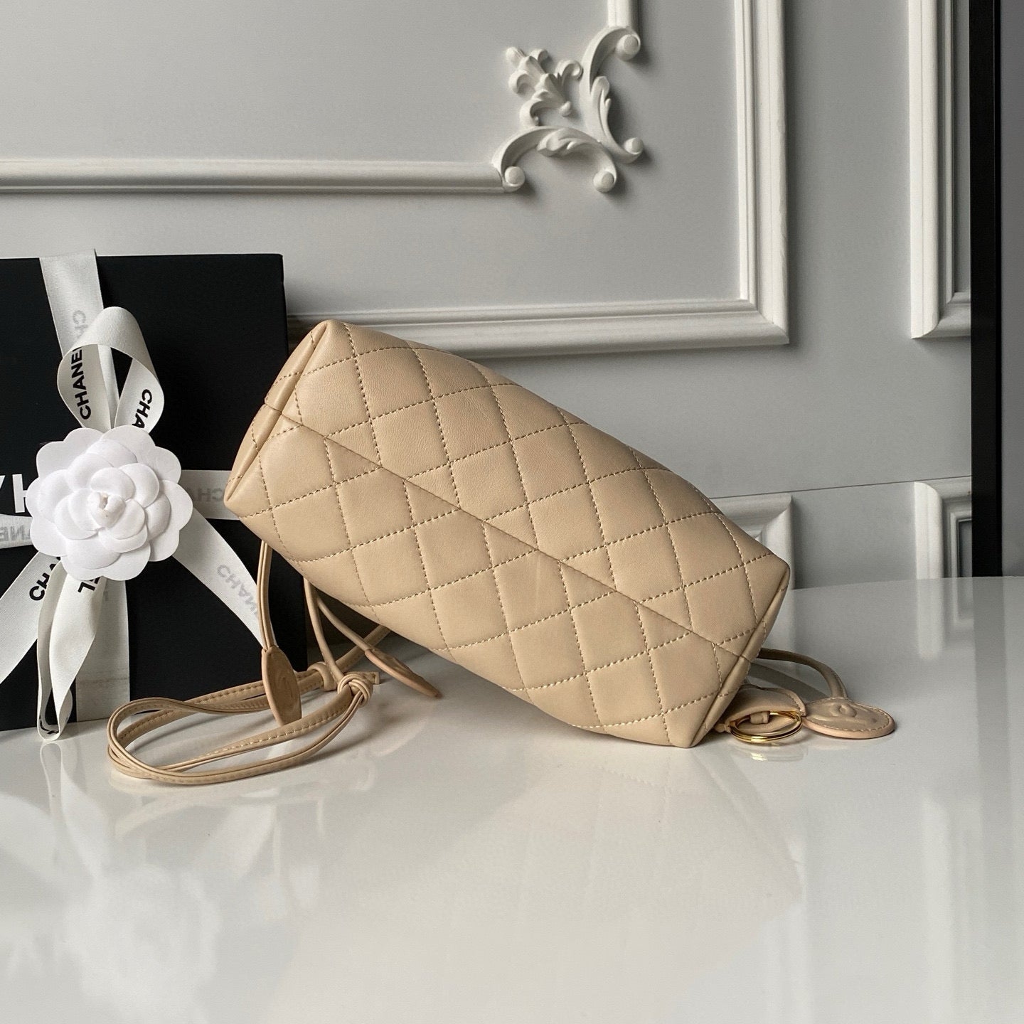 Clutch With Leather Strap