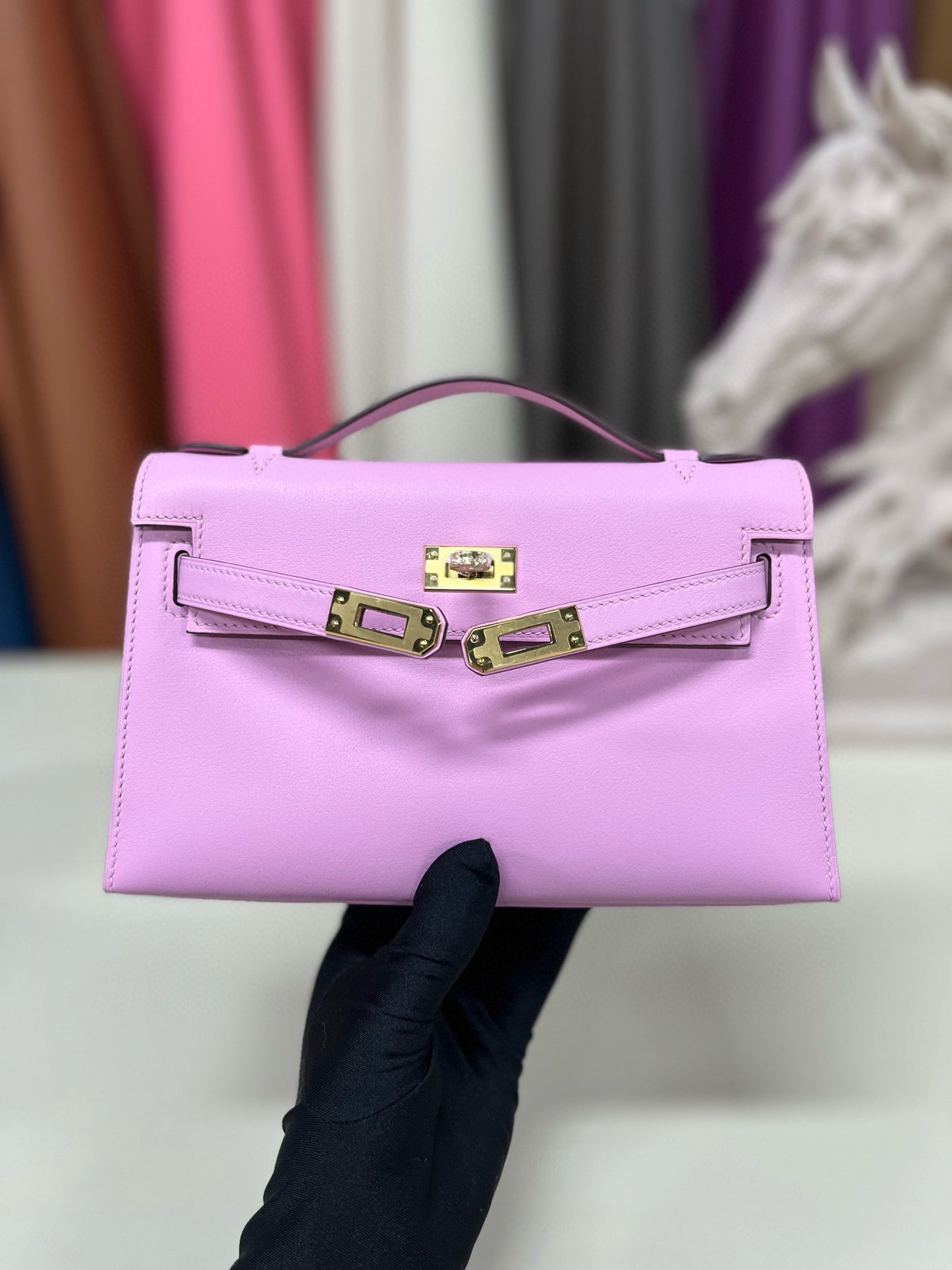 Hermes Kelly Pochette Swift