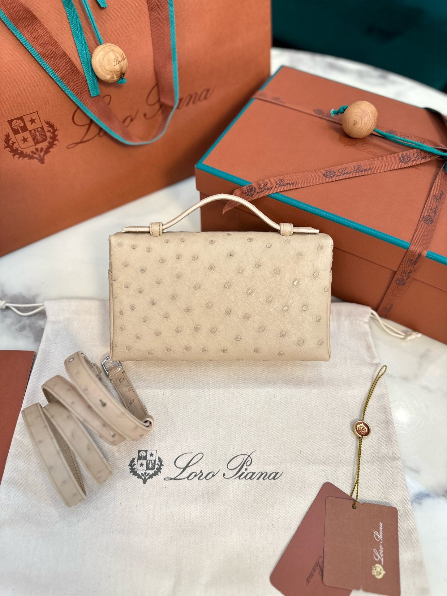 Loro Piana Extra Pocket L19 Ostrich