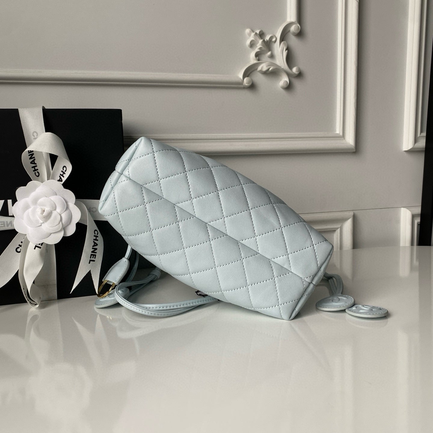 Clutch With Leather Strap