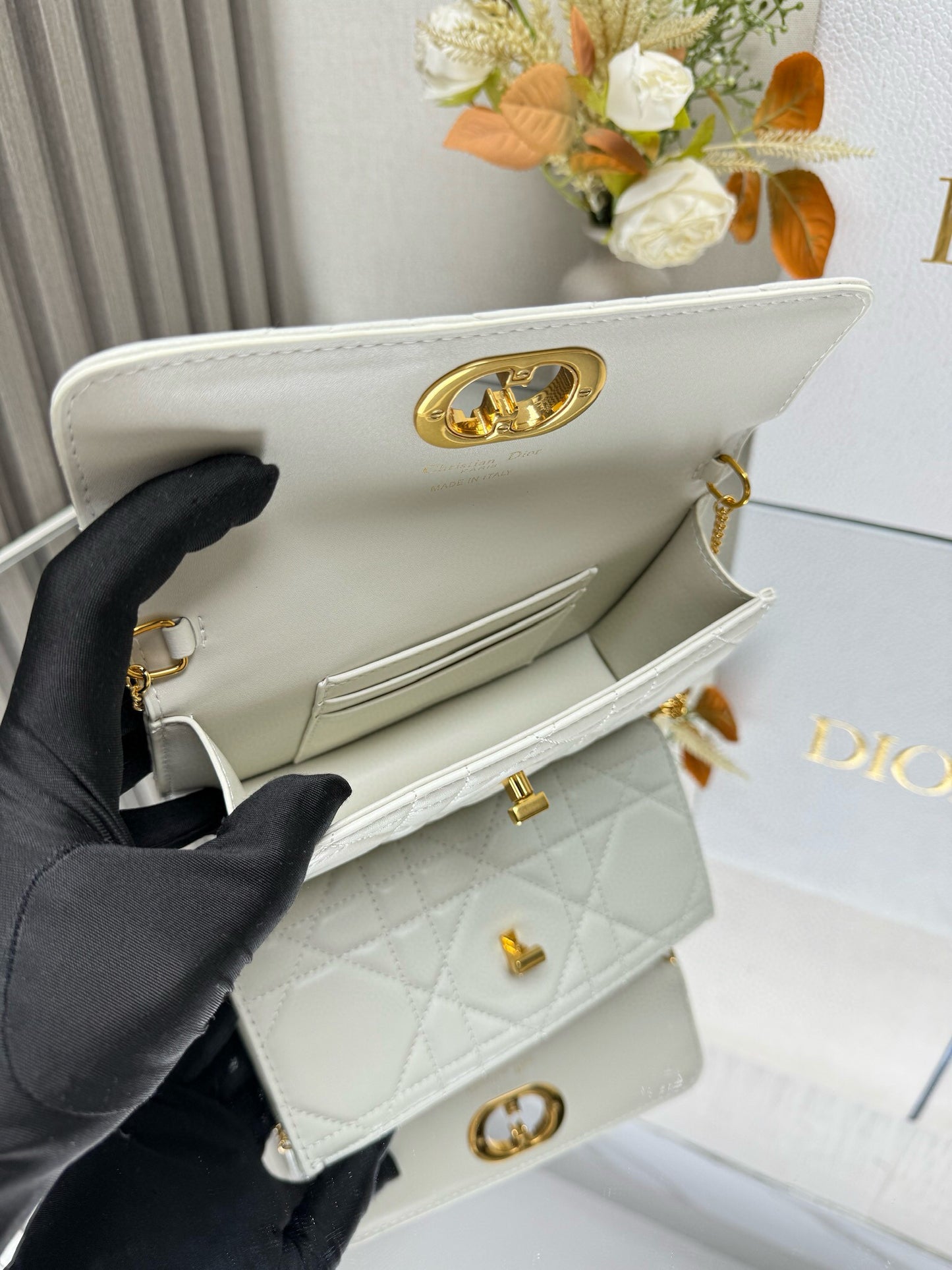 Christian Dior Miss Caro Pouch With Chain