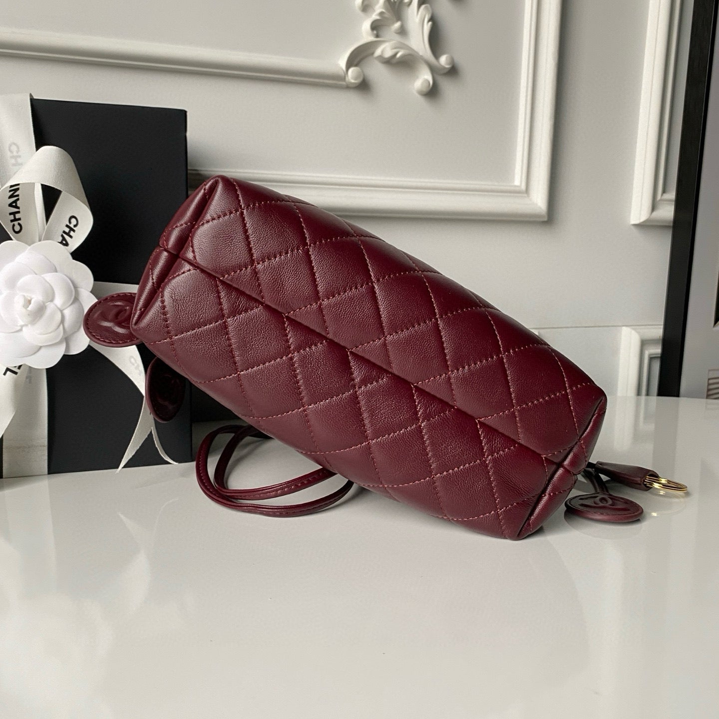 Clutch With Leather Strap